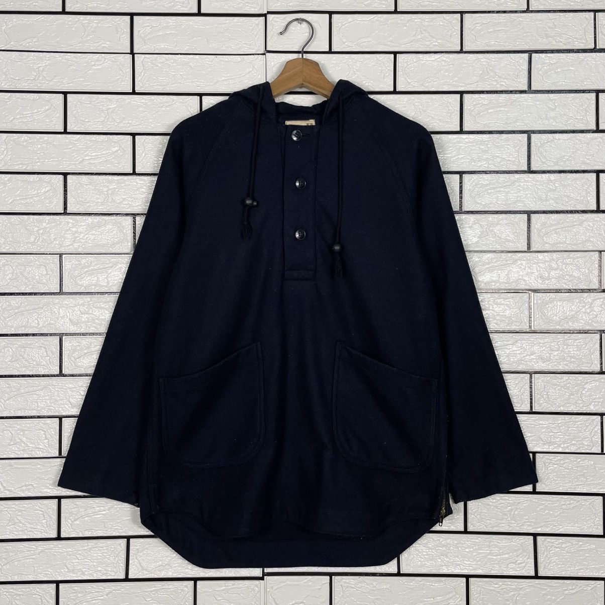 Other Something Wool Anorak Hoodie Coat Made In France Size M / US 6-8 / IT 42-44 - 10 Thumbnail