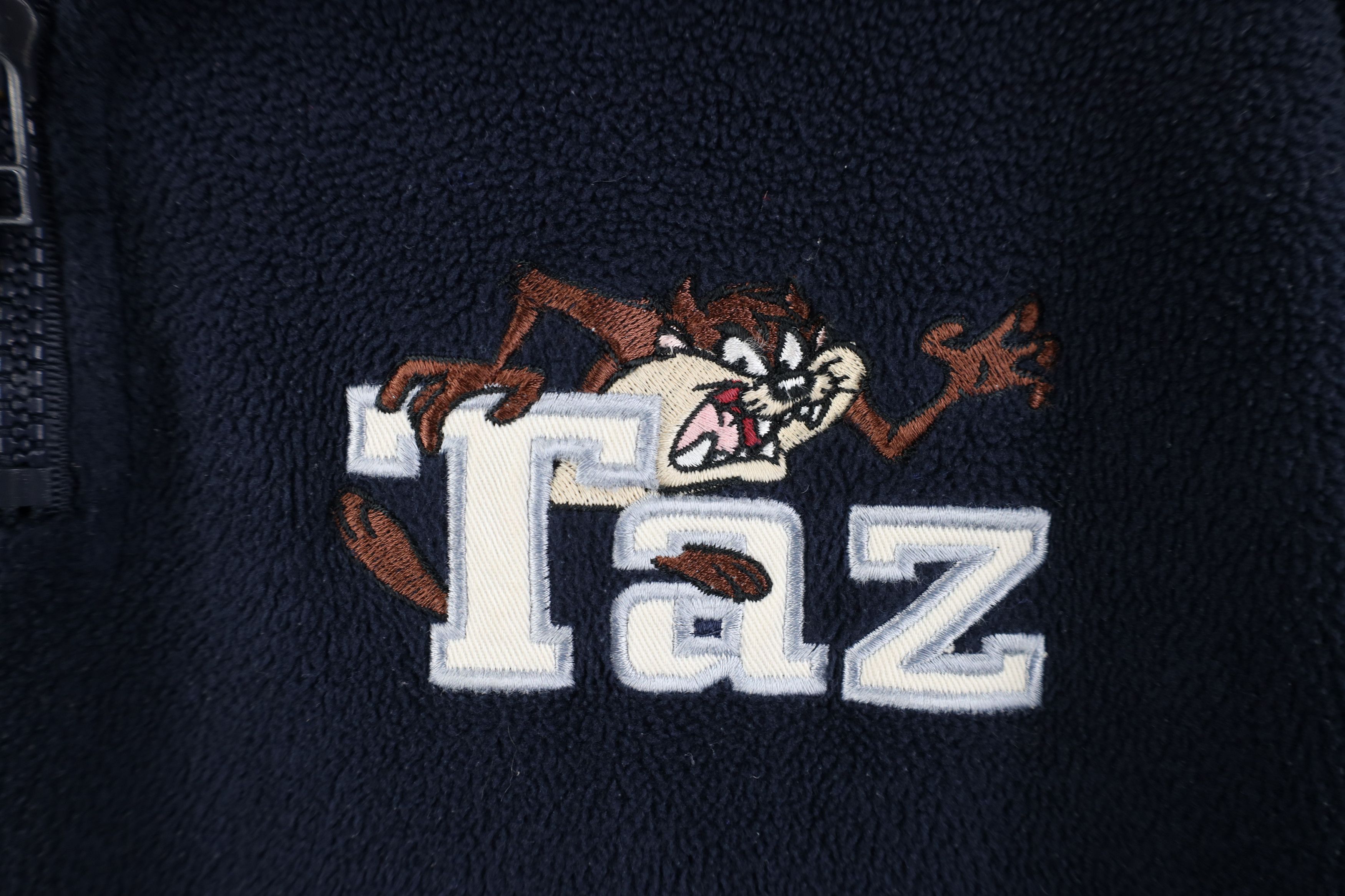 Vintage Vintage 90s Looney Tunes Taz Tazmanian Devil Fleece Sweater Size US S / EU 44-46 / 1 - 4 Thumbnail