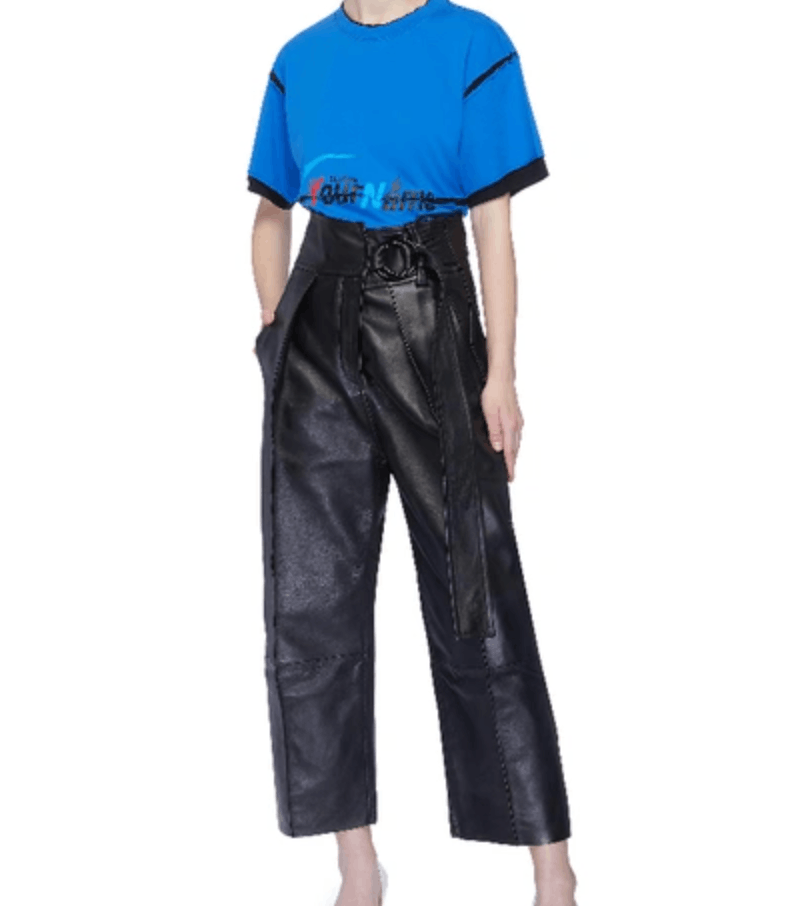 Vetements Blue Company Slogan Logo Patchwork T-Shirt Size M / US 6-8 / IT 42-44 - 3 Thumbnail