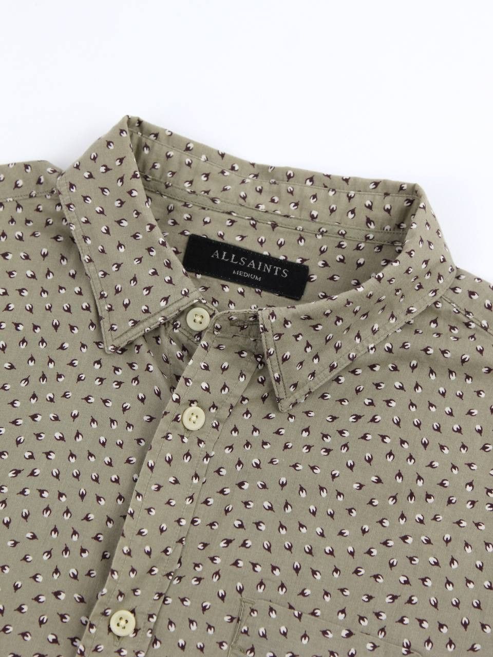 Allsaints ALLSAINTS Lightweight short-sleeved printed shirt Size US M / EU 48-50 / 2 - 7 Thumbnail