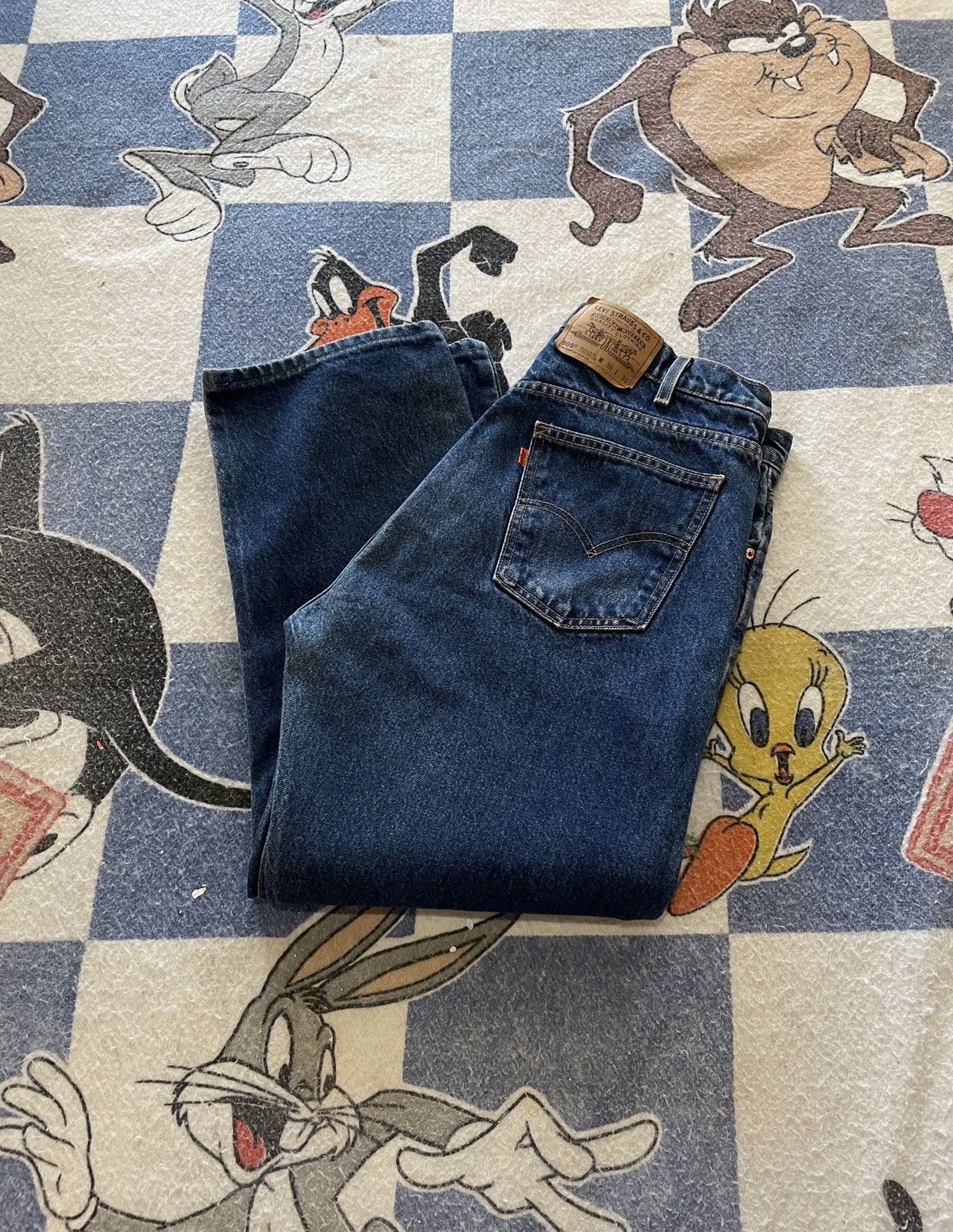 Vintage Levi’s 505 orange tab jeans