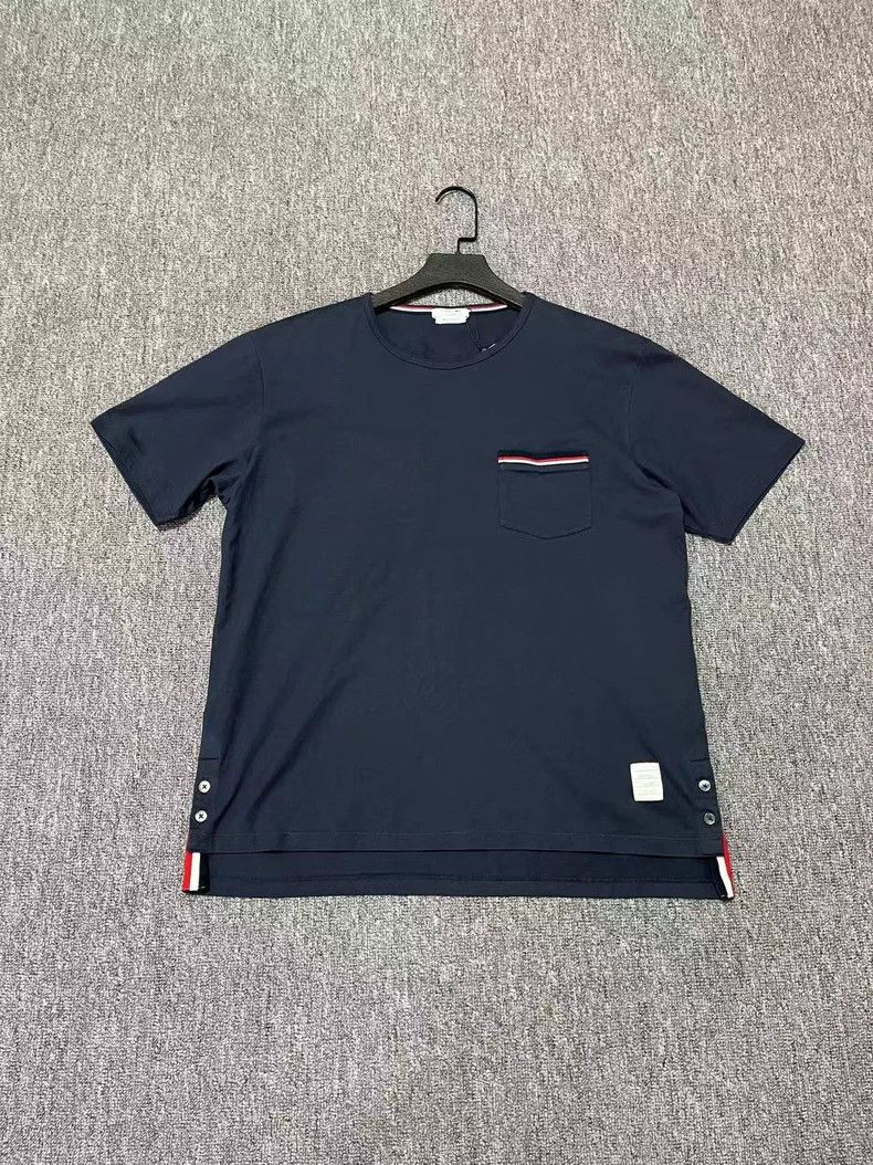 Thom Browne Thom Browne Blue and grey round collar Size US L / EU 52-54 / 3 - 1 Thumbnail
