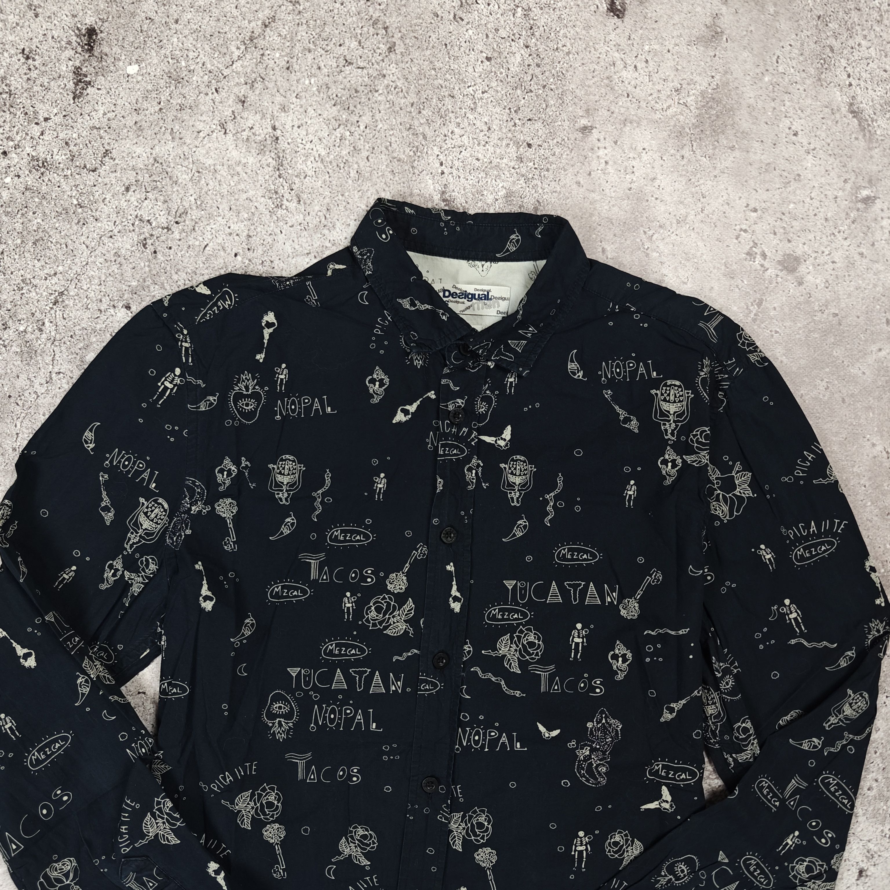 Desigual Desigual Shirt Printed Slim Fit Blue size S Size US S / EU 44-46 / 1 - 2 Thumbnail