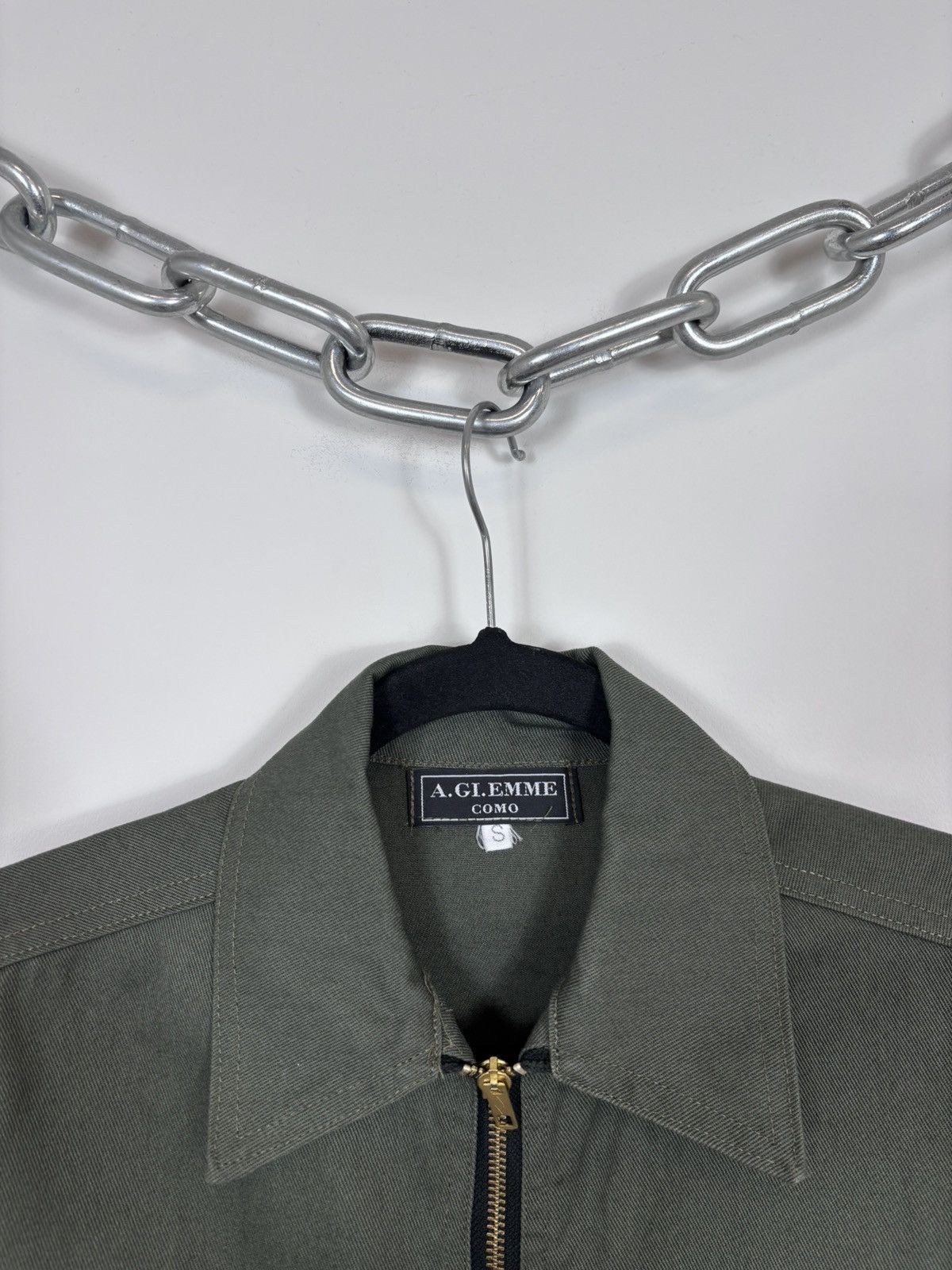Other Vintage A.GI.EMME Como Men’s Olive Green Zip Up Jacket Size US S / EU 44-46 / 1 - 3 Thumbnail