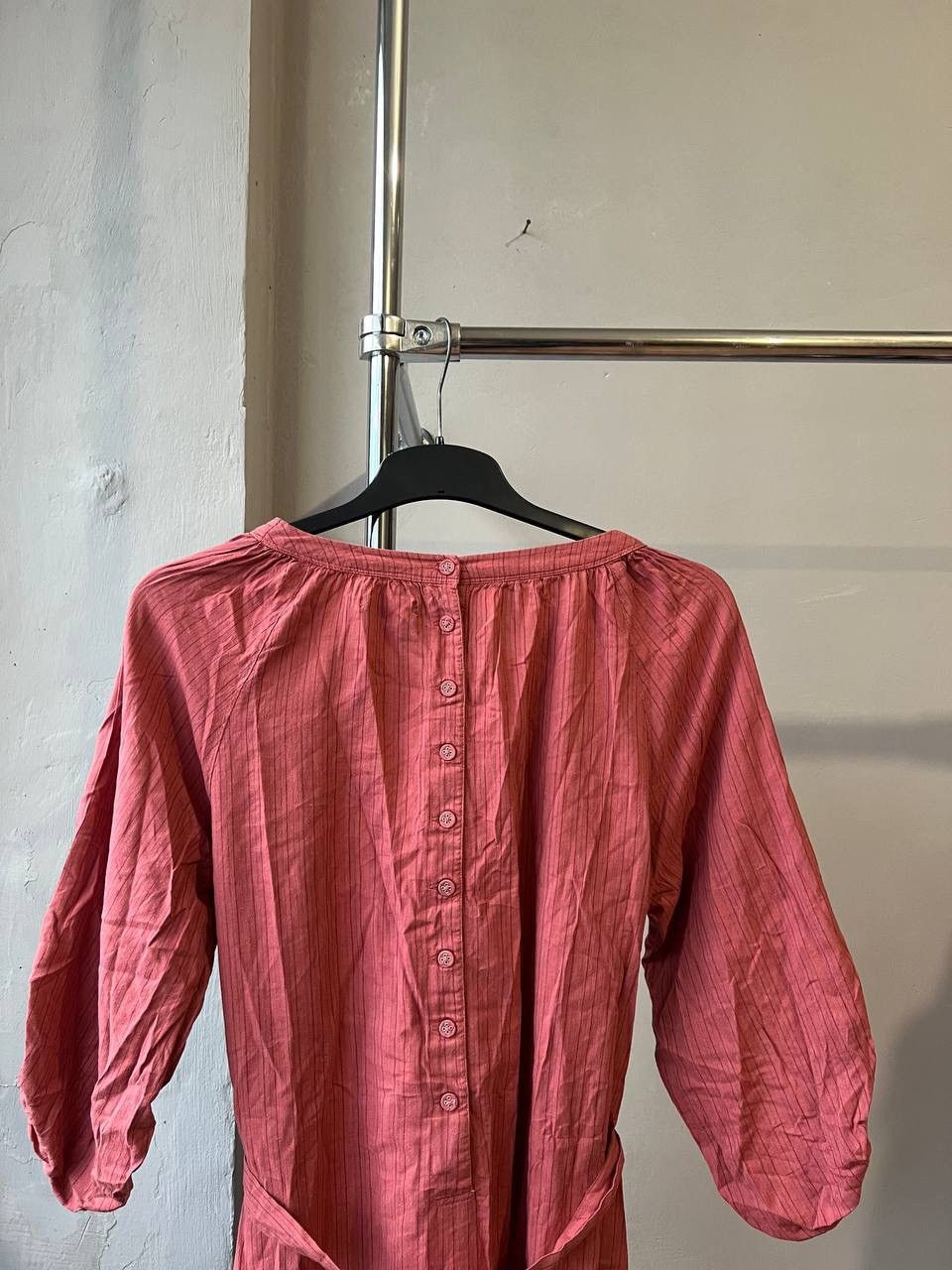 Gudrun Sjoden GUDRUN SJODEN PINK ORGANIC COTTON CASUAL MIDI DRESS SIZE M Size M / US 6-8 / IT 42-44 - 10 Thumbnail