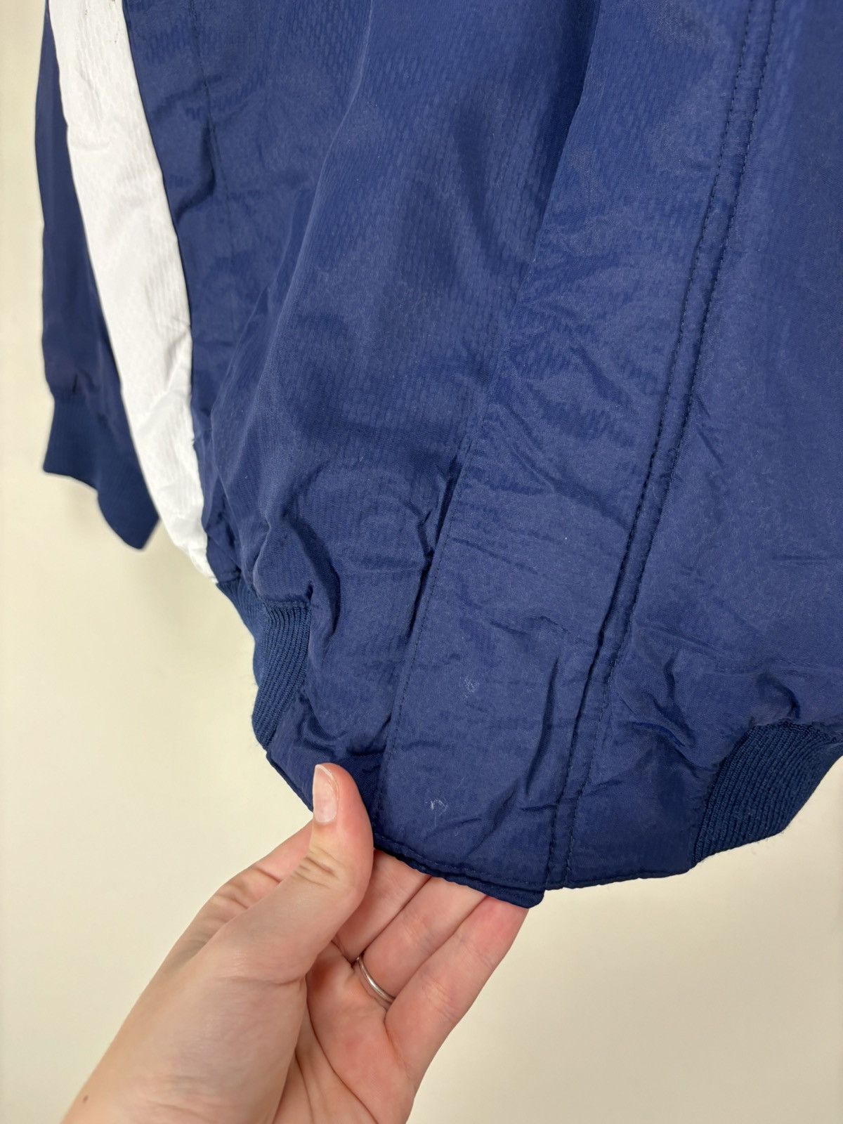 Russell Athletic Vintage Russell Athletic Big Logo Blue Nylon Bomber Jacket Size US S / EU 44-46 / 1 - 18 Thumbnail