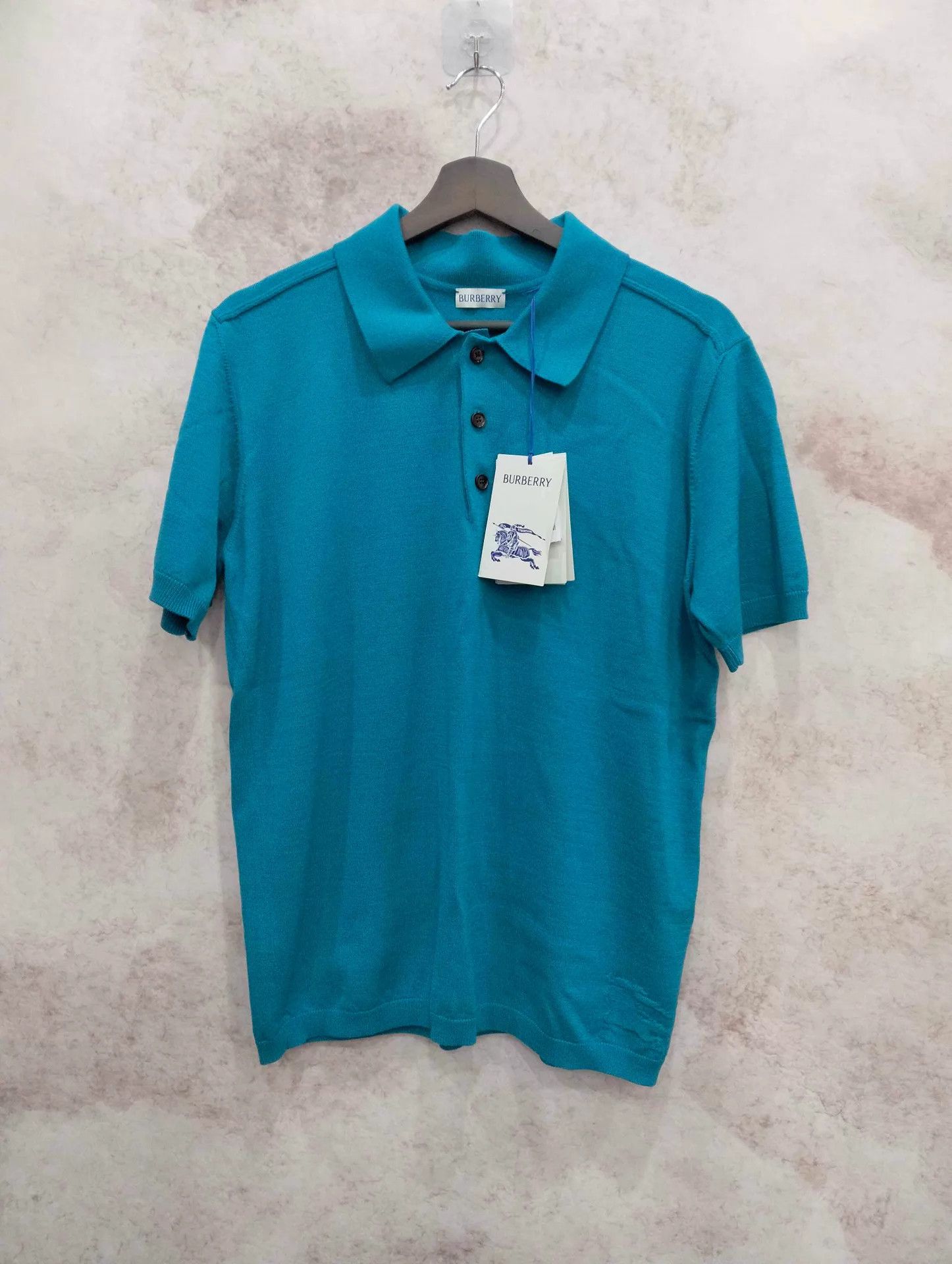 Burberry Burberry Solid Logo Polo Shirt S Size US S / EU 44-46 / 1 - 1 Thumbnail