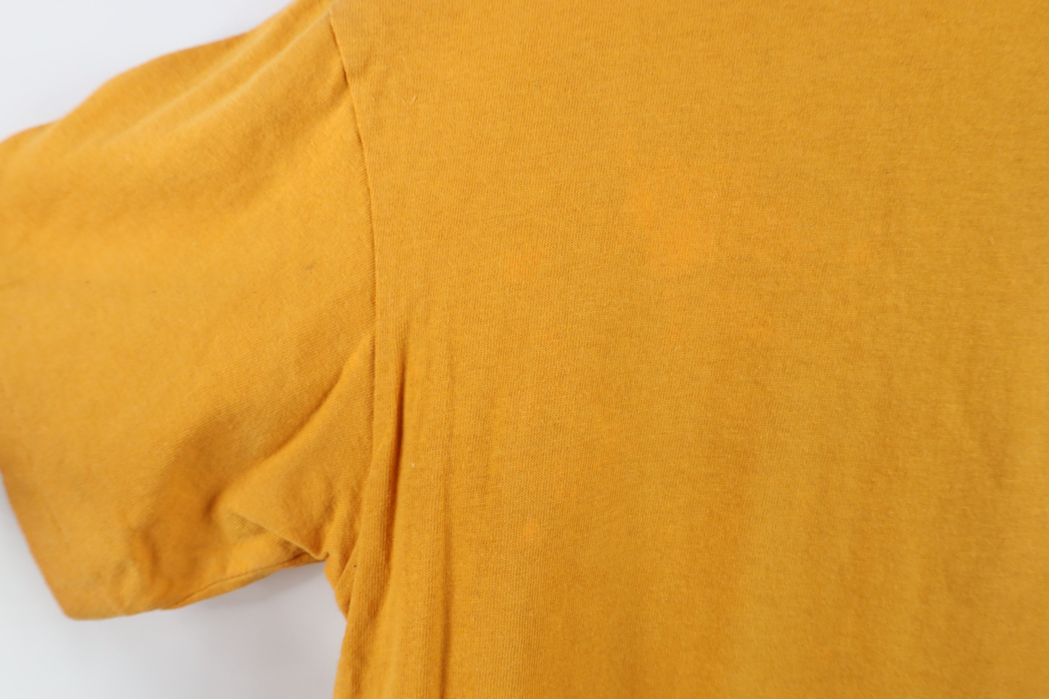 Vintage Vintage 70s Streetwear Blank Pocket T-Shirt Orange USA Size US M / EU 48-50 / 2 - 10 Thumbnail