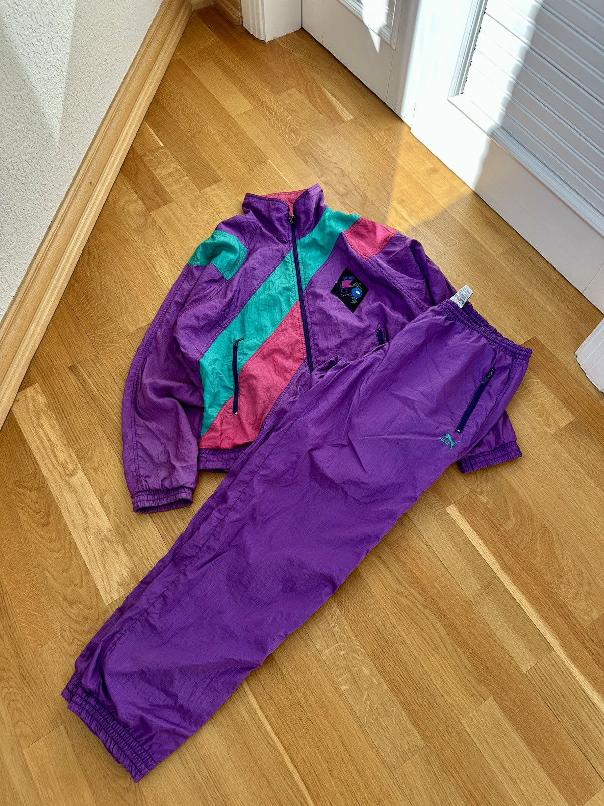 Puma 90’s Vintage Puma Tracksuit Jacket X Pants Made in Korea Size US M / EU 48-50 / 2 - 11 Thumbnail