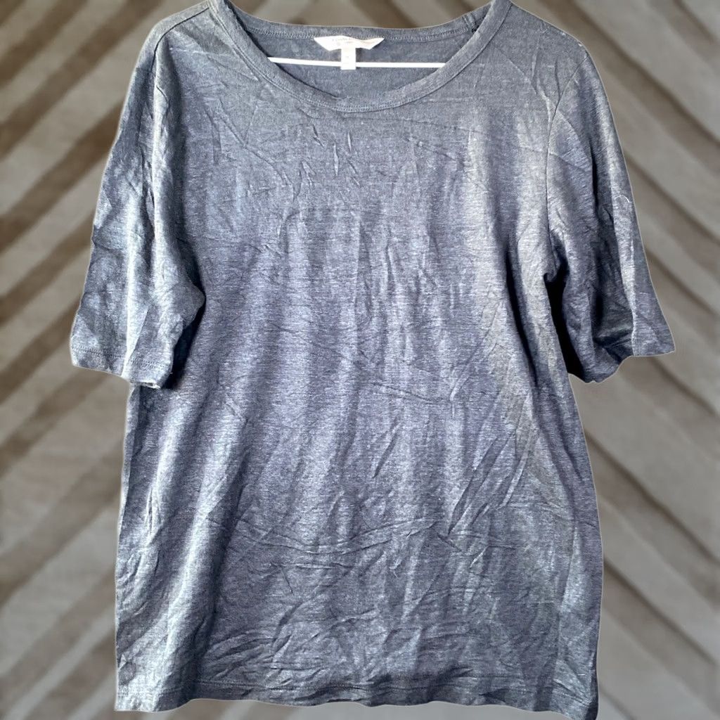 Under Armour Banana Republic Womens Shirt Gray Dolman Sleeve Linen Blend Stretch M Size M / US 6-8 / IT 42-44 - 1 Thumbnail
