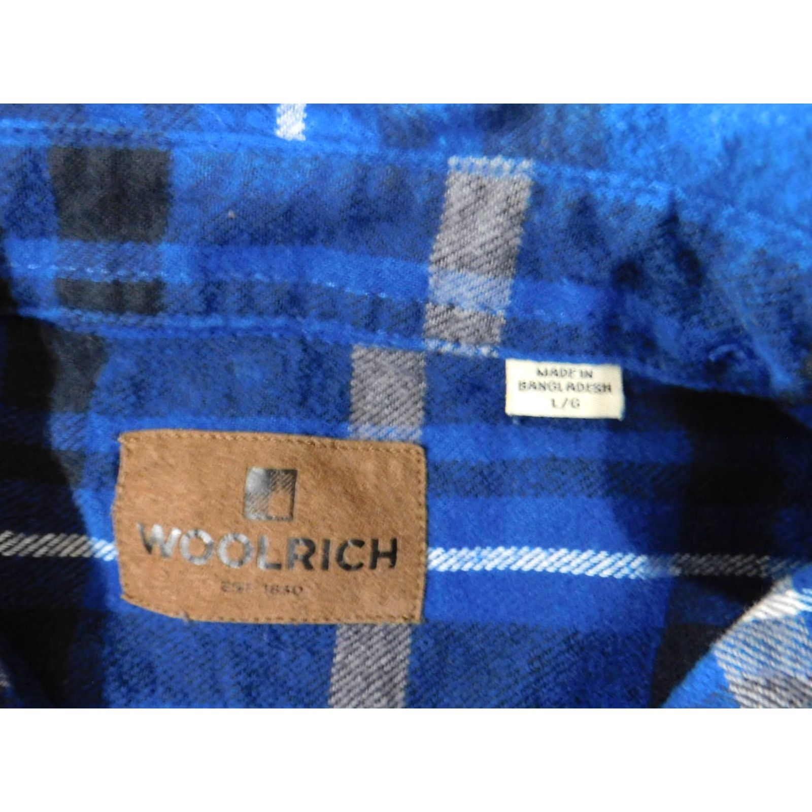 Vintage VINTAGE Woolrich Flannel Shirt Large Blue Mens Y2K Retro Button Up Outdoor Size US L / EU 52-54 / 3 - 5 Thumbnail