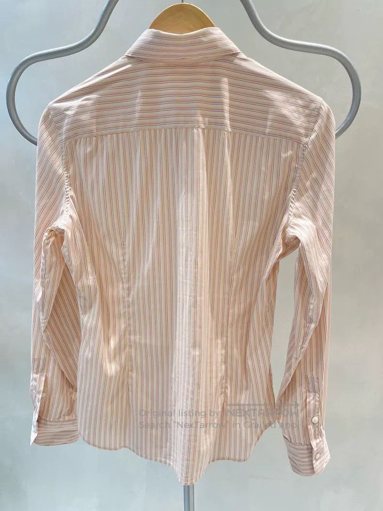 Loro Piana Loro Piana Light Pink Vertical Striped Shirt Size S / US 4 / IT 40 - 2 Thumbnail
