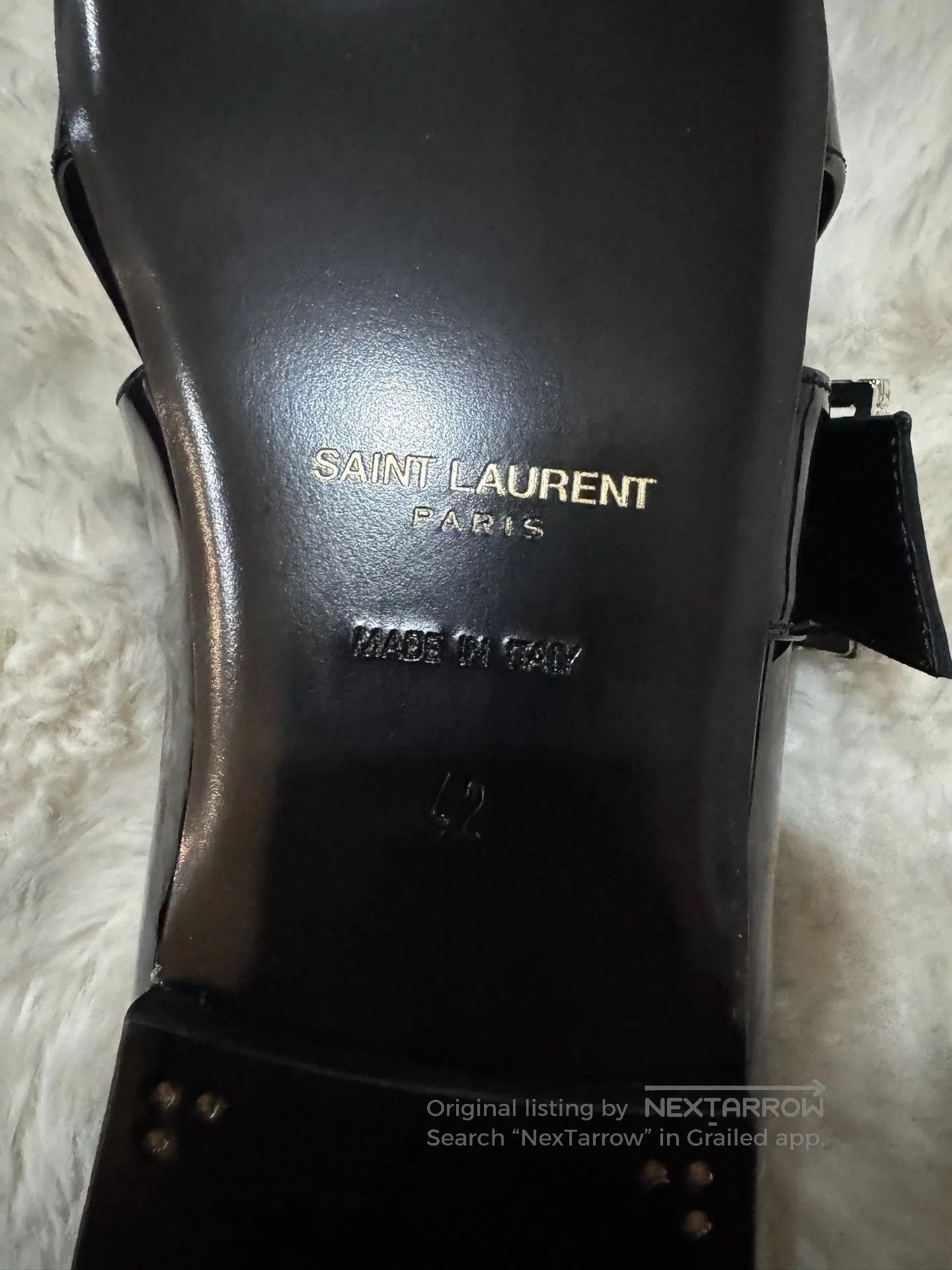 Saint Laurent Paris Saint Laurent SLP Square Buckle Loafers. Size US 9 / EU 42 - 7 Thumbnail