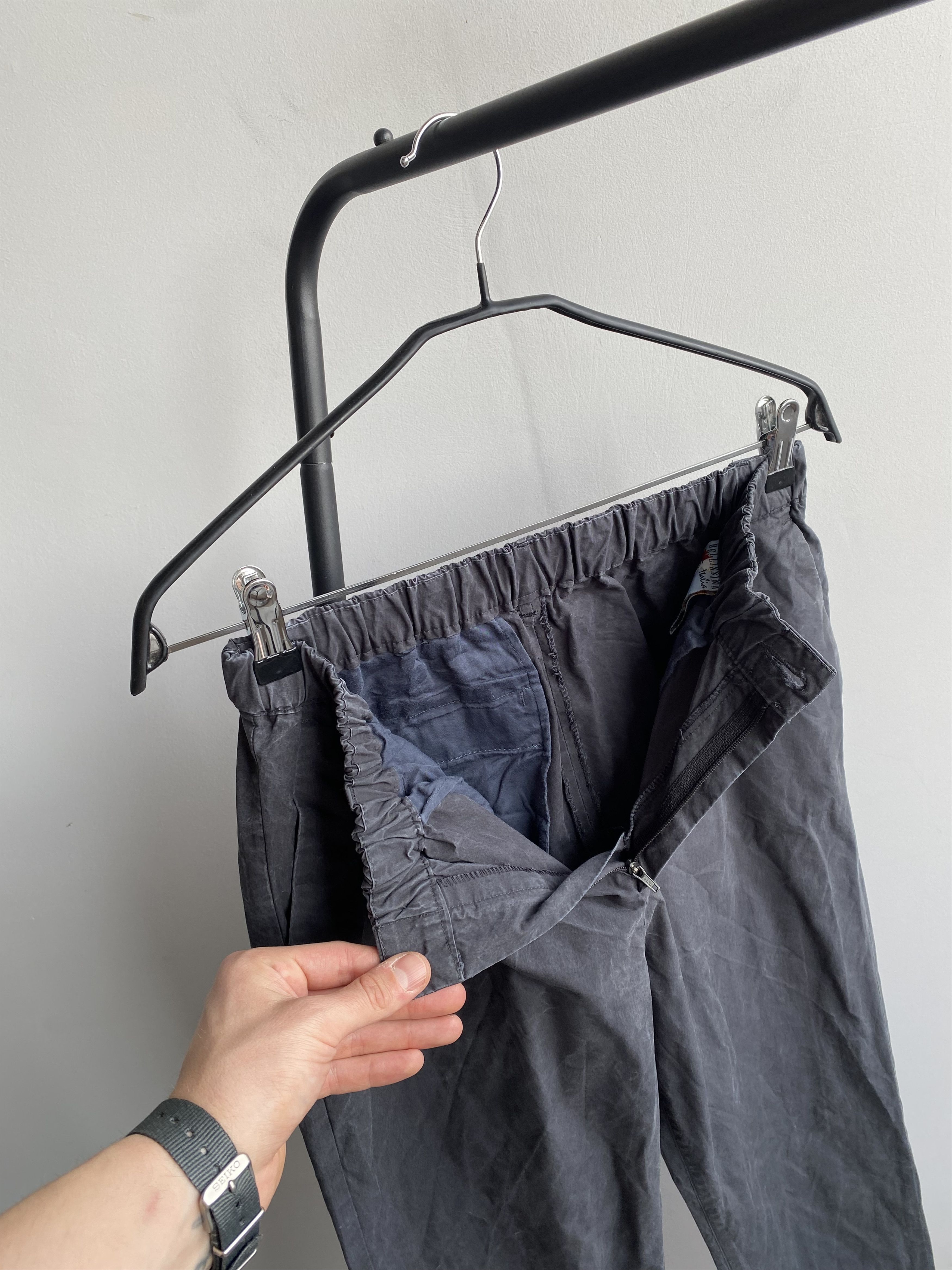 A Kind Of Guise A Kind of Guise Elasticated Wide Trousers in Seersucker Size US 30 / EU 46 - 7 Thumbnail