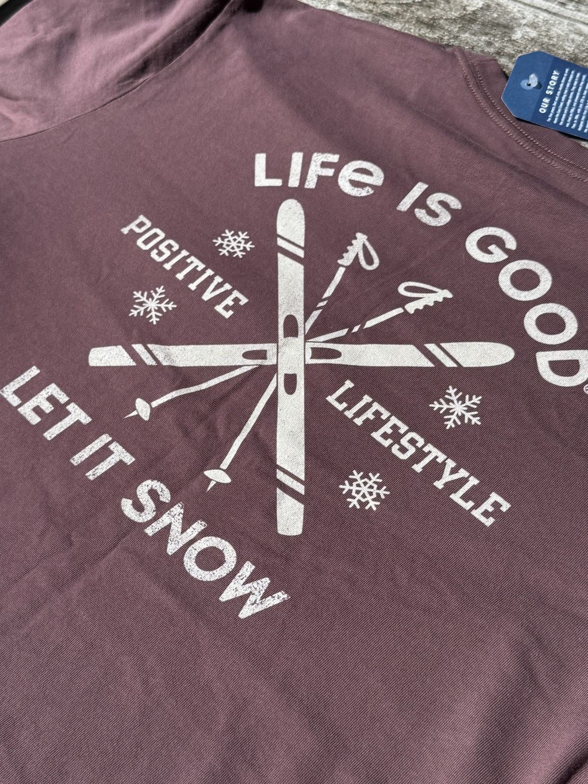 Life is Good LIFE IS GOOD SKI LONG SLEEVE TEE Size US L / EU 52-54 / 3 - 3 Thumbnail