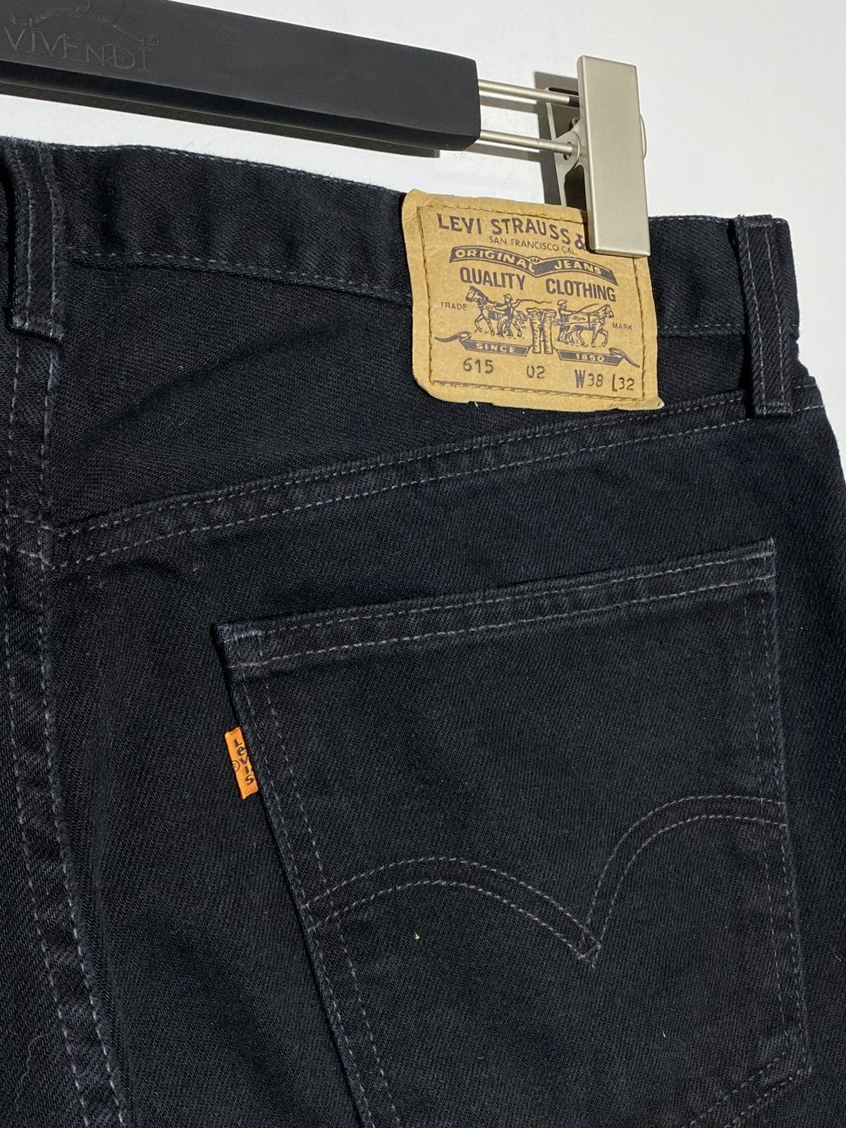 Levi's Vintage 90s Levi's 615 Black Denim Jeans Size US 38 / EU 54 - 10 Thumbnail