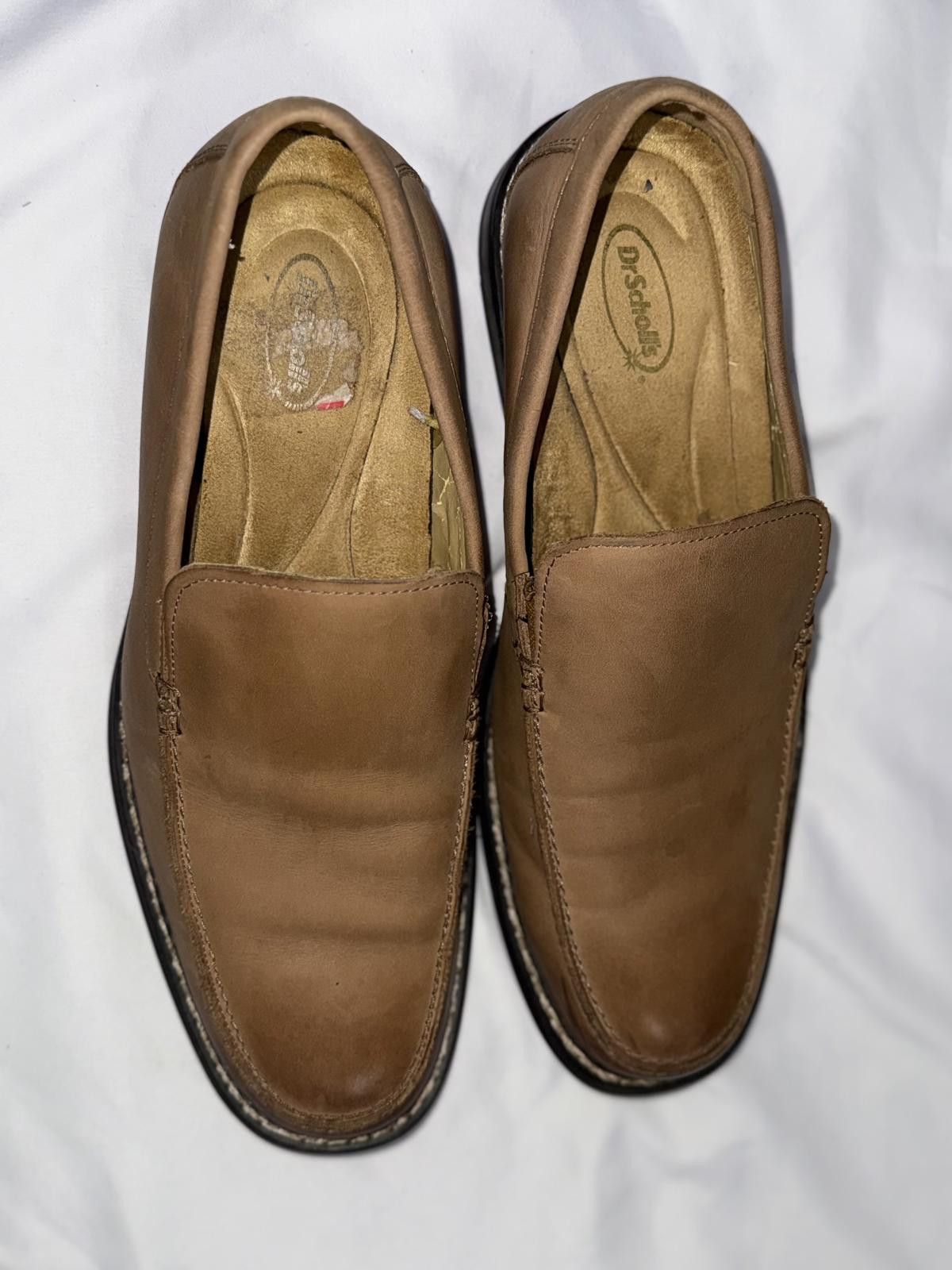 Designer Dr Scholls Men's Tan Slip On Loafers Size 9.5M Size US 9.5 / EU 42-43 - 6 Thumbnail