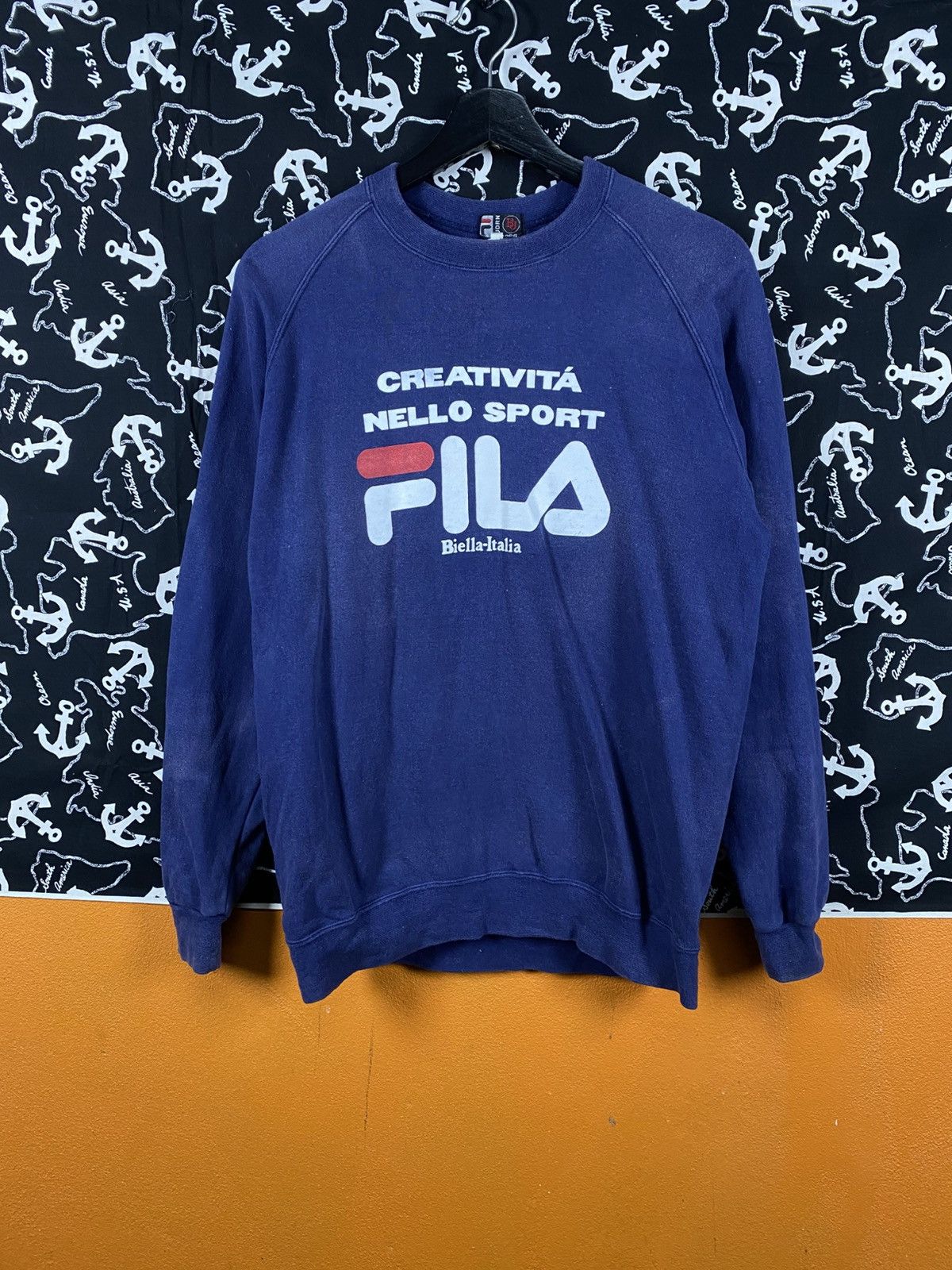 Fila Vintage FILA Björn Borg “Creatività Nello Sport” Sweatshirt Size US S / EU 44-46 / 1 - 3 Thumbnail