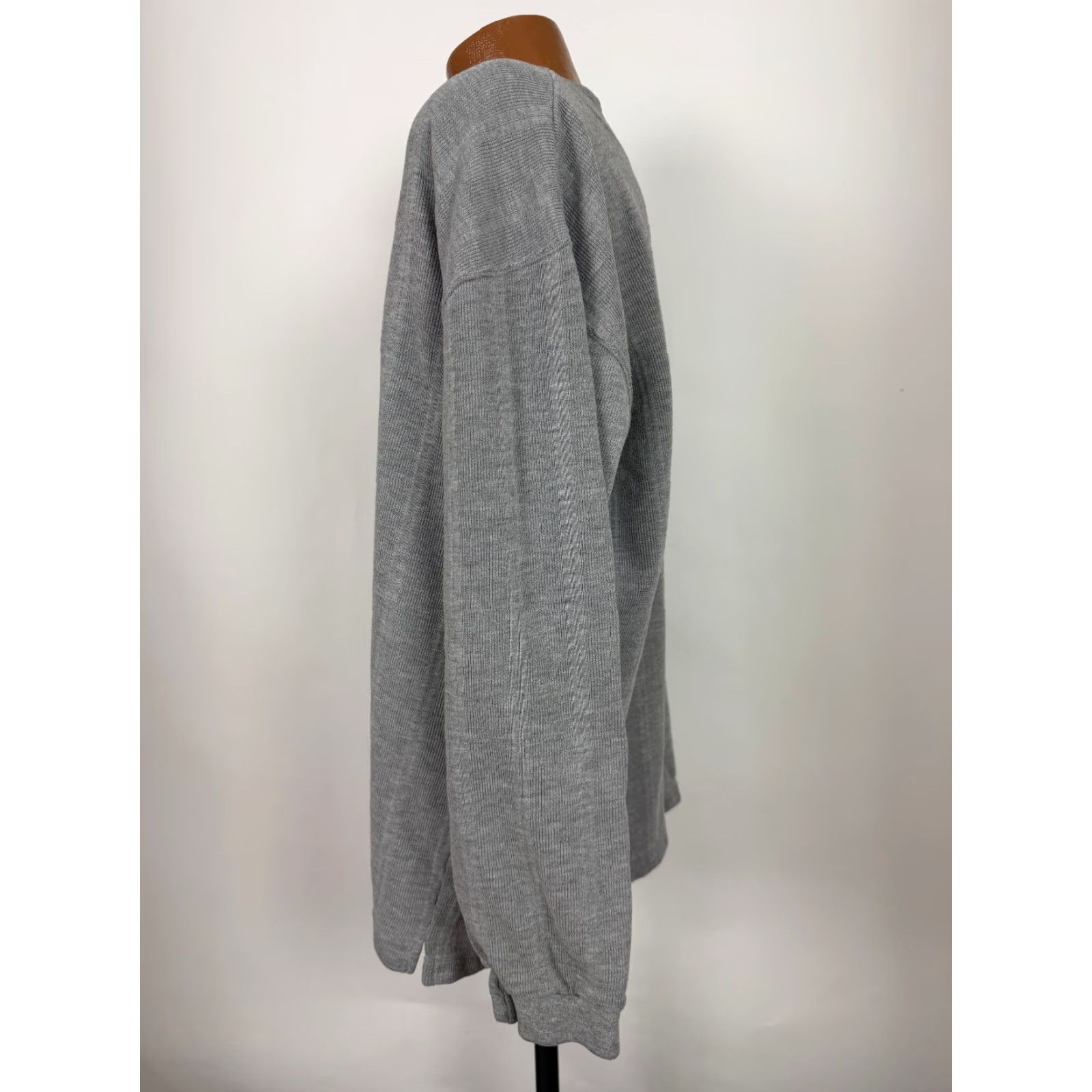 Vintage VINTAGE City Streets Henley Shirt Mens XL Oversized Heavyweight Grunge 90s 50s Bohemian Hippie Hipster Outdoor Gray Size US XL / EU 56 / 4 - 7 Thumbnail