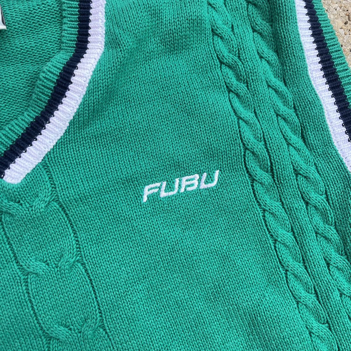 Fubu × Vintage 90s casual Fubu Mint Sweater Vest Size US XXL / EU 58 / 5 - 2 Thumbnail