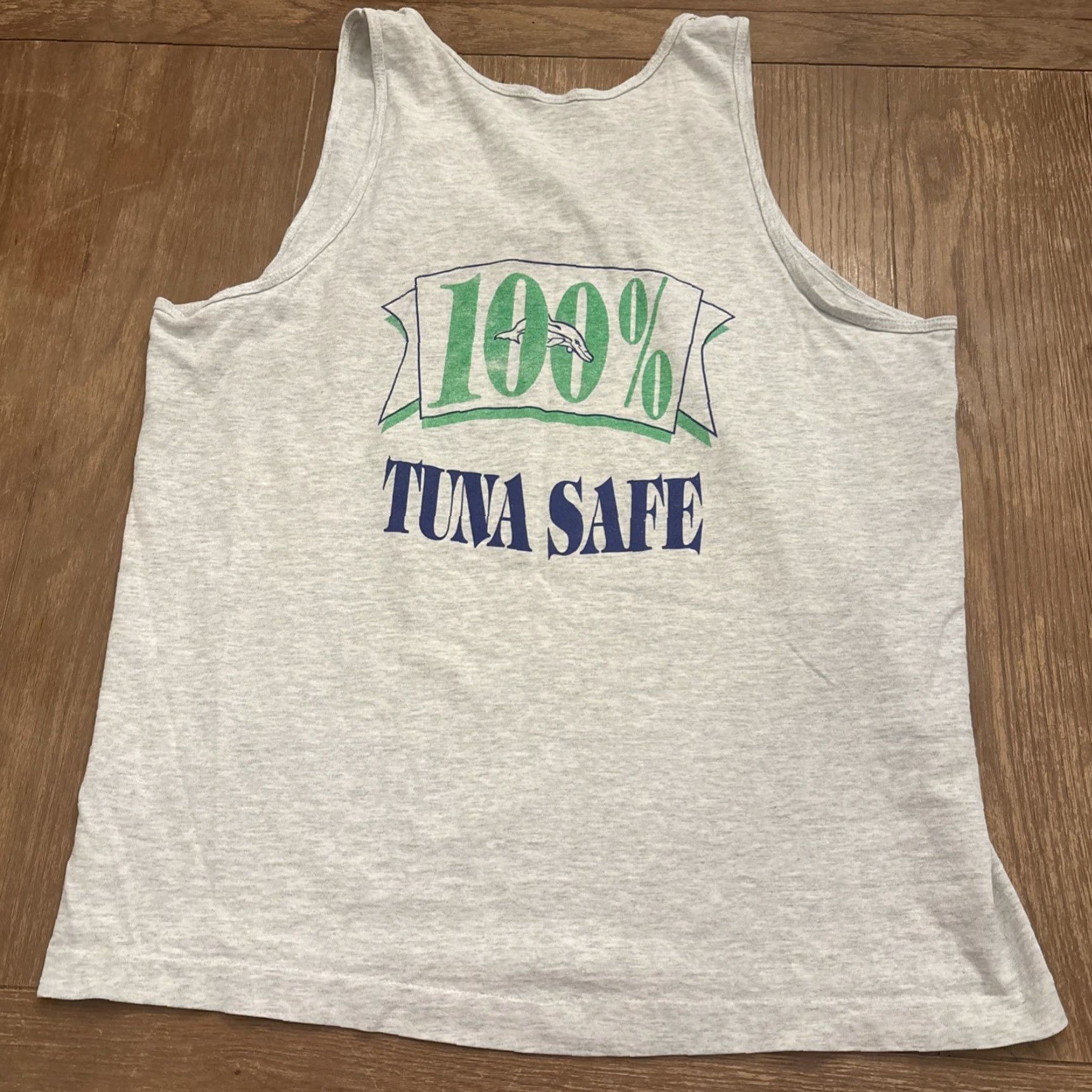 Vintage VINTAGE Chandler Elementary School Victoria Texas Tank Top Tuna Safe Gray Size L Women Size L / US 10 / IT 46 - 6 Thumbnail