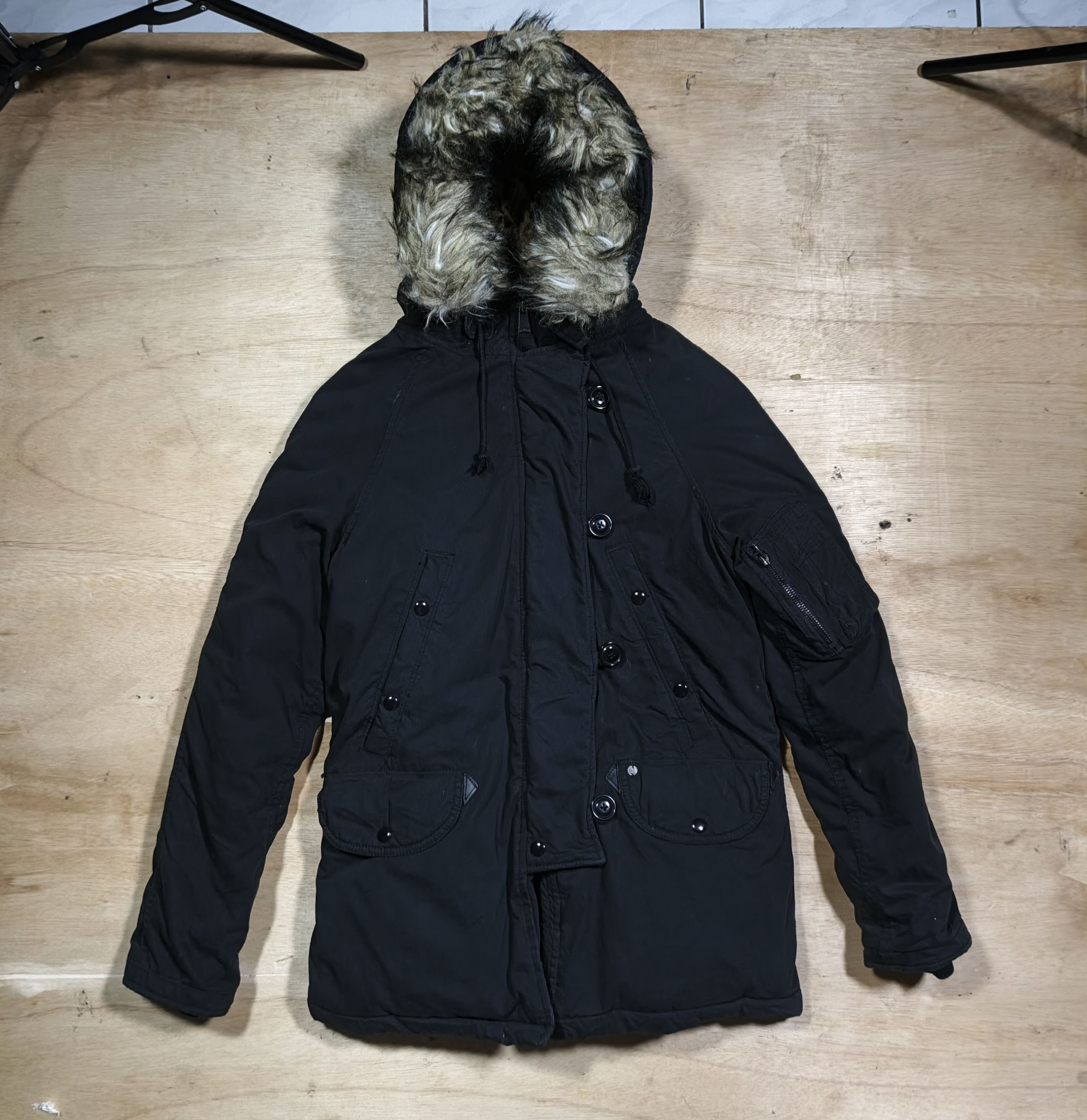 Denim & Supply Ralph Lauren Parka Leopard FauxFur Size XXS / US 00 / IT 34 - 1 Thumbnail