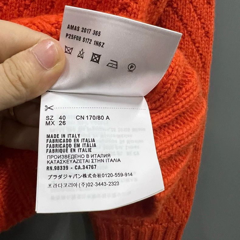 Prada Prada Orange knitted jacket 2502-Nextarrow Size US XXS / EU 40 - 6 Thumbnail