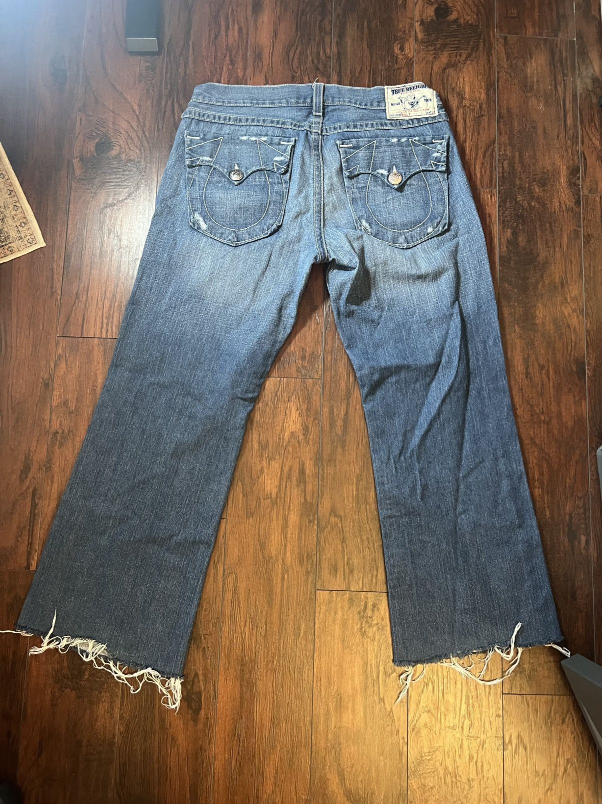 True Religion × Vintage True Religion Baggy Faded Size US 36 / EU 52 - 3 Thumbnail