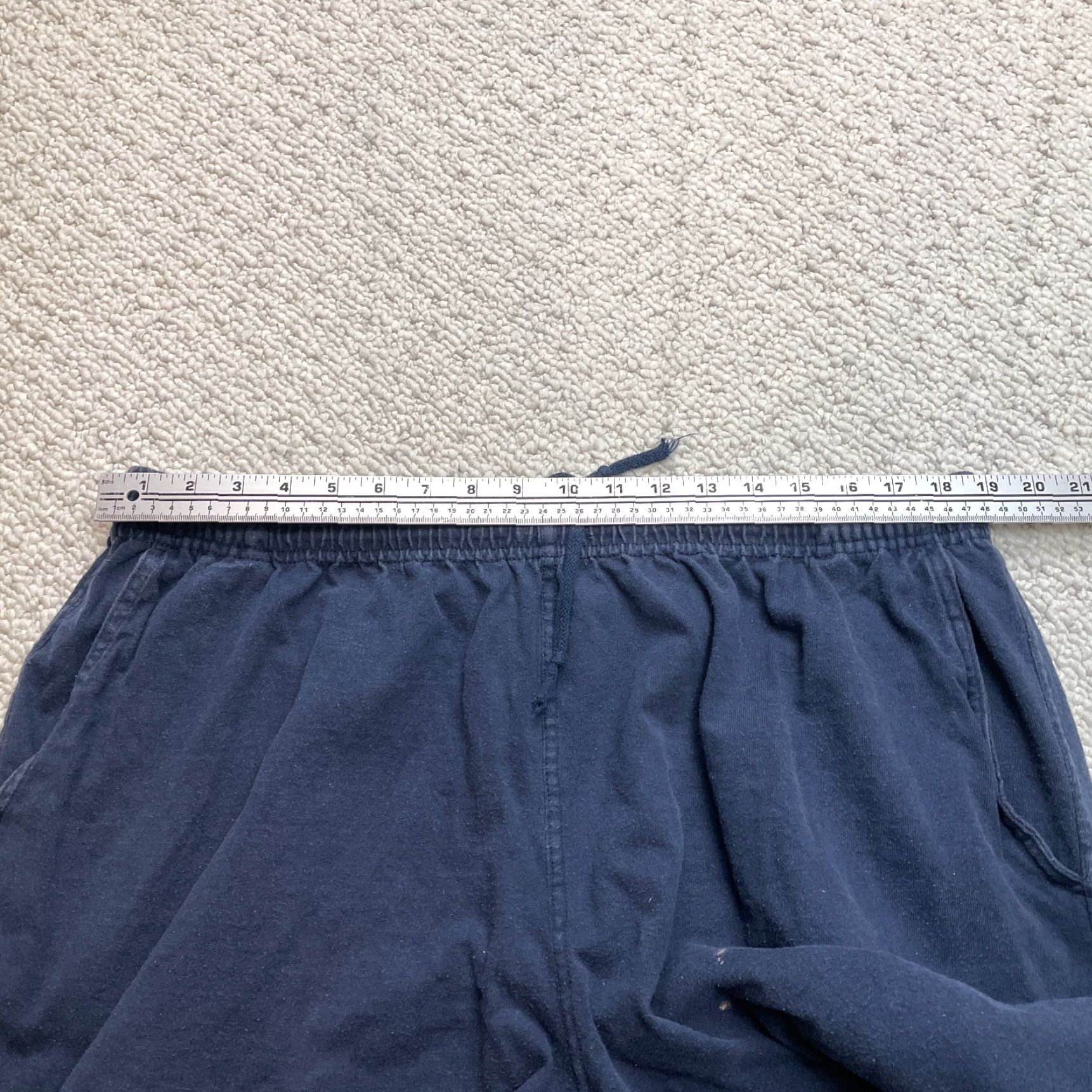 Hanes Hanes Sweatshorts Mens 2XL Blue Casual Comfort Pockets 7" Inseam Size US 39 - 7 Thumbnail