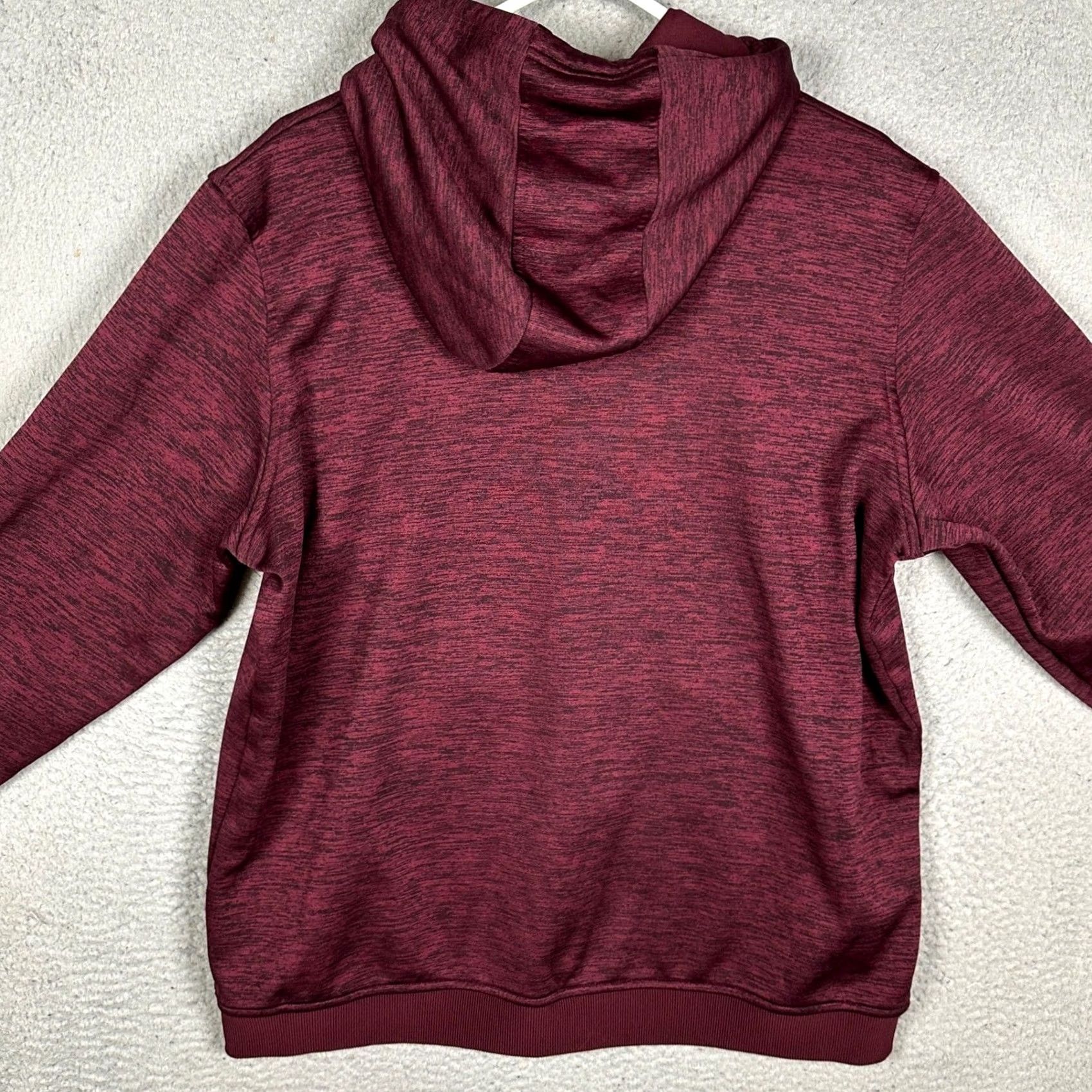 Under Armour Under Armour ColdGear Hoodie Mens XL Maroon Heather Loose Fit Pullover EUC Size US XL / EU 56 / 4 - 2 Thumbnail