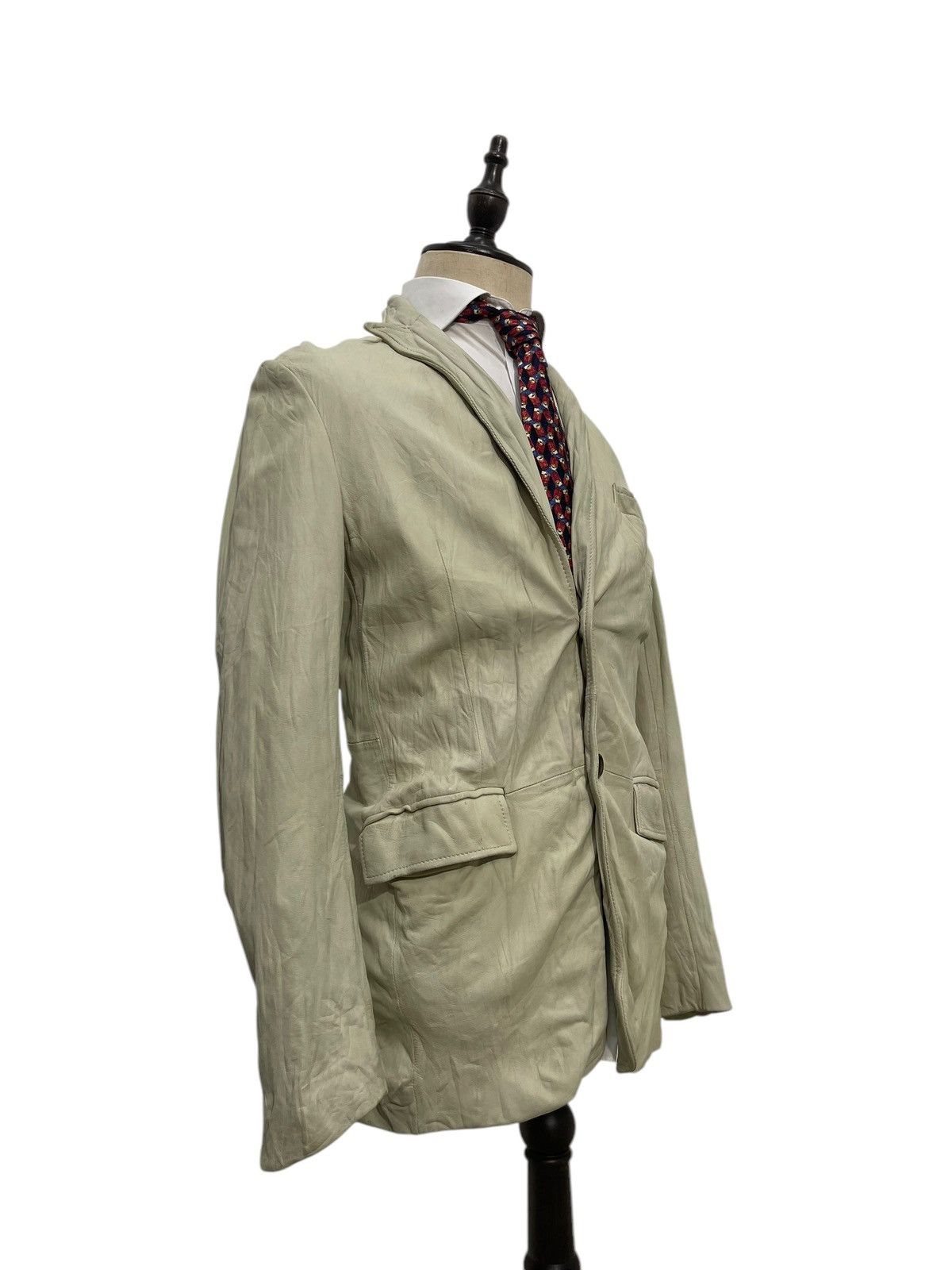Japanese Brand Sheepskin Leather Scoopman Button Jacket Slim Fit 6🟩6 Size US M / EU 48-50 / 2 - 2 Thumbnail