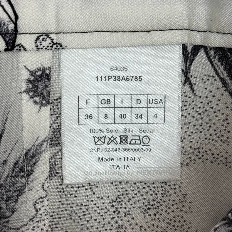 Dior Dior Black and white jungle animal mulberry silk trousers Size 24" / US 00 / IT 34 - 6 Thumbnail
