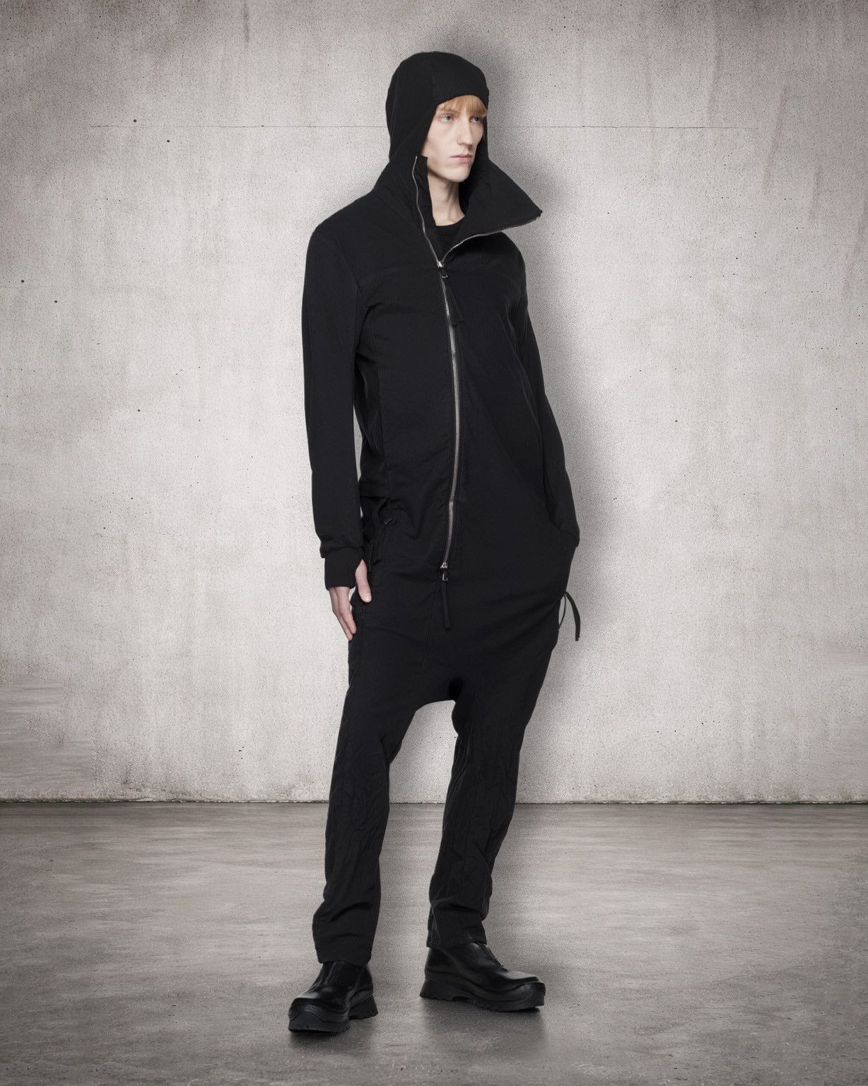 Boris Bidjan Saberi Black Overall 2 Jumpsuit Size US 32 / EU 48 - 3 Thumbnail