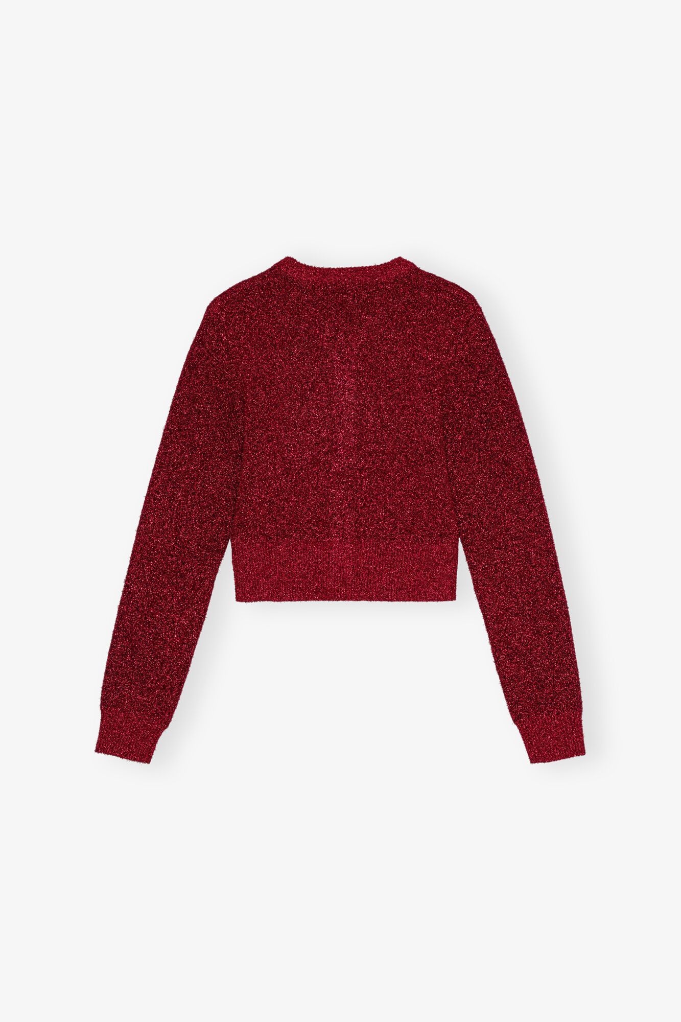Ganni o1s22i1n0525 Sparkling Cardigan in Red Size M / US 6-8 / IT 42-44 - 6 Thumbnail