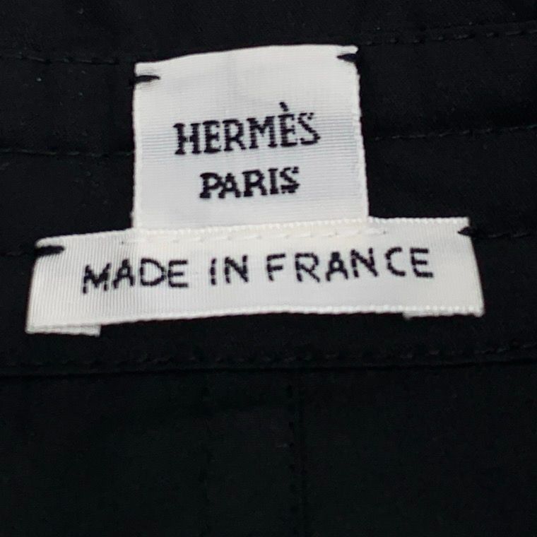 Hermes Hermès Paris Black Cotton Long-Sleeve Zipper Shirt Coat 34 X Size XXS / US 00 / IT 34 - 2 Thumbnail