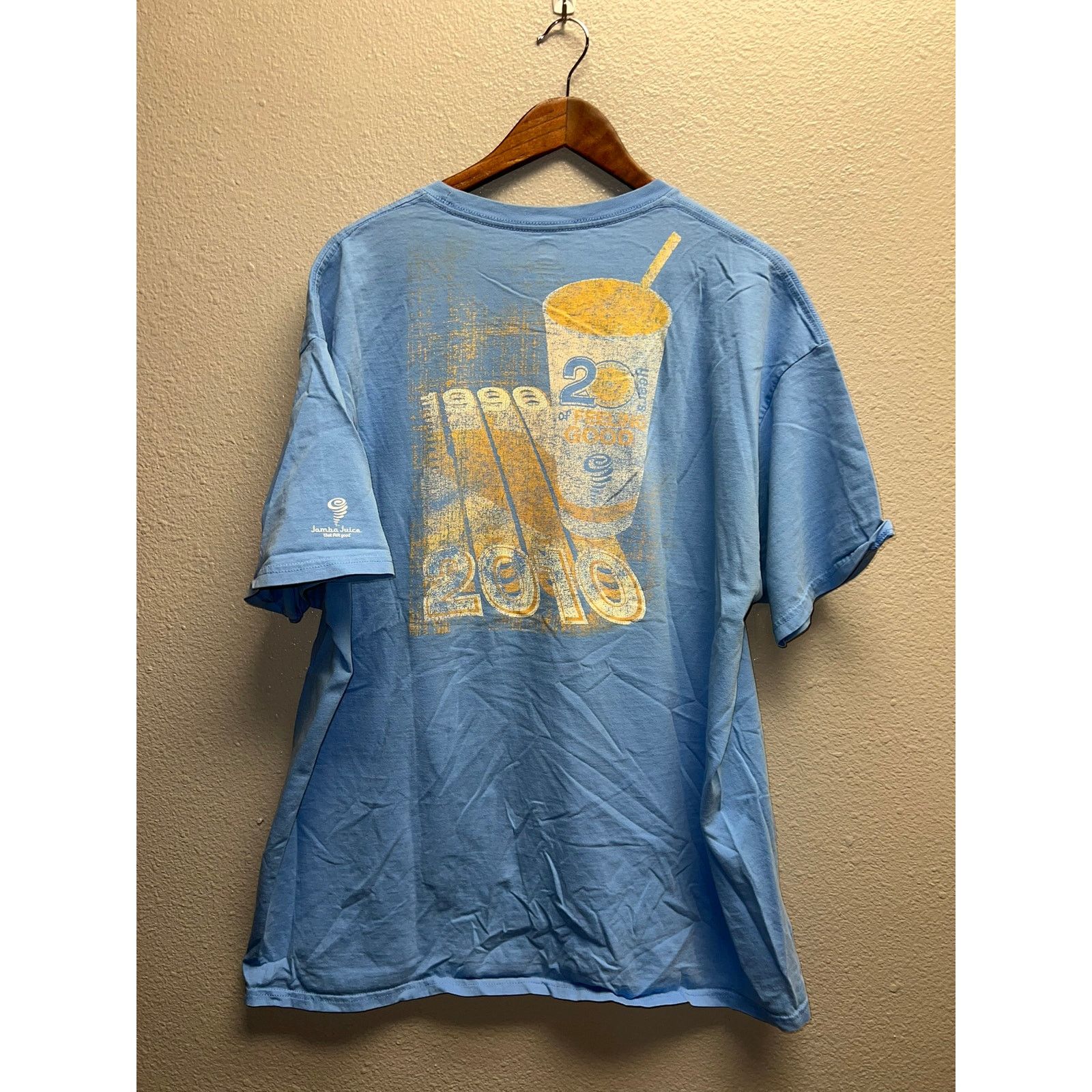 Hanes Jamba Juice Shirt 20th Anniversary Good Drink Faded Tee 2XL Size US XXL / EU 58 / 5 - 6 Thumbnail