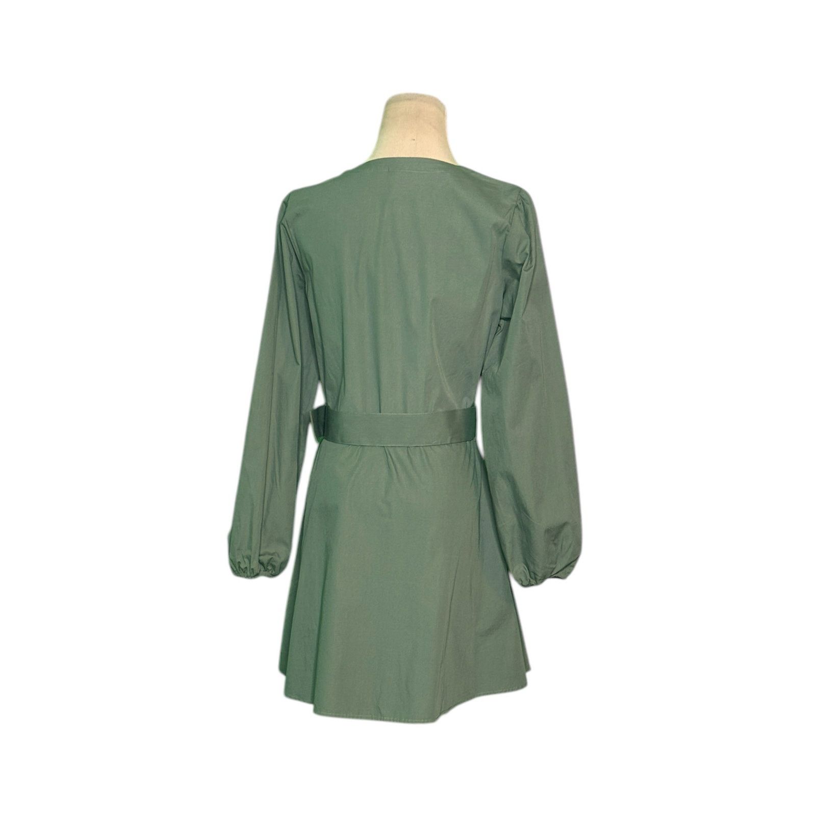 H&M H&M Divided green long sleeves shirt mini dress size Small Size S / US 4 / IT 40 - 12 Thumbnail