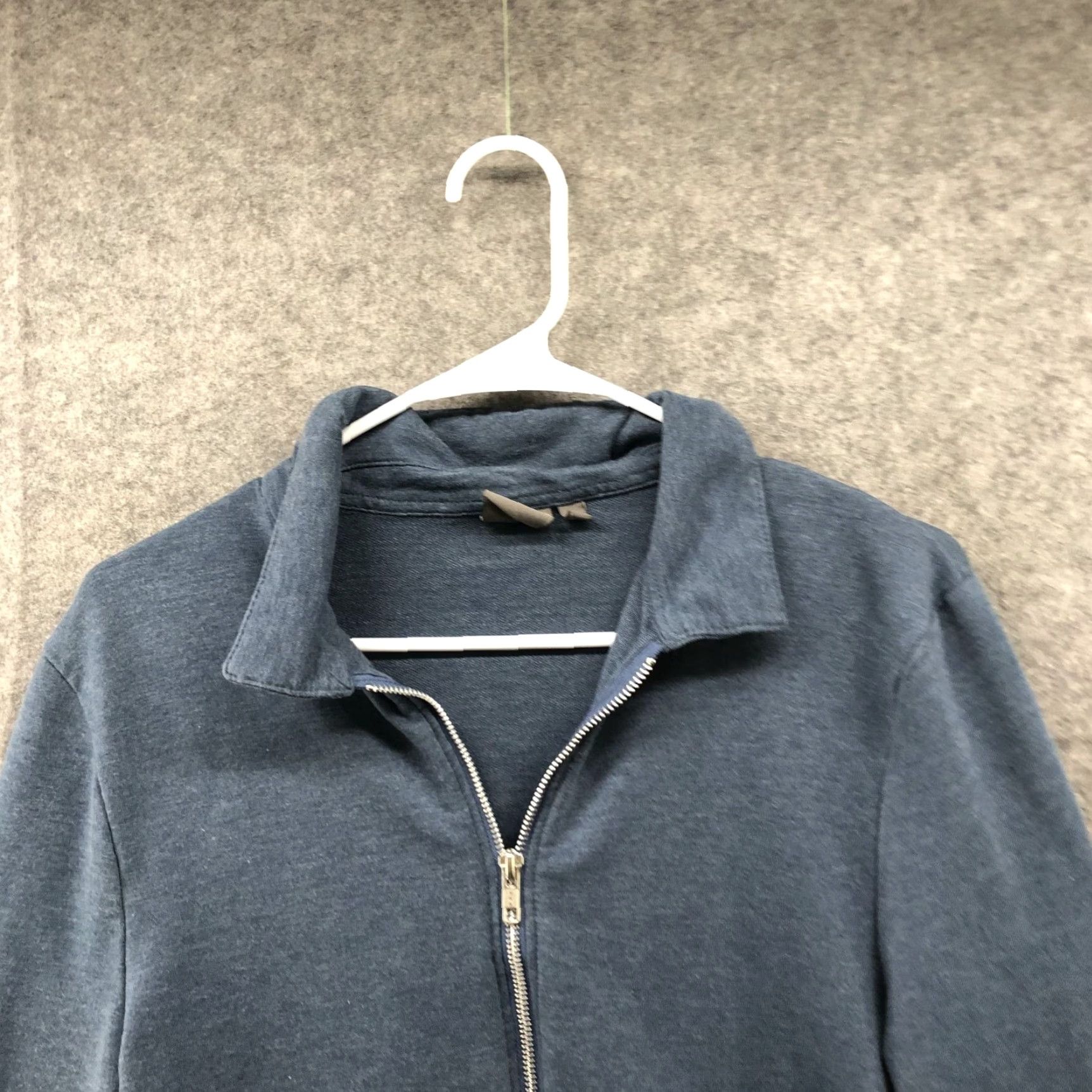 Asos ASOS Zip Sweatshirt Mens S Blue Collared Mid-Weight Lounge Comfort Size US S / EU 44-46 / 1 - 3 Thumbnail