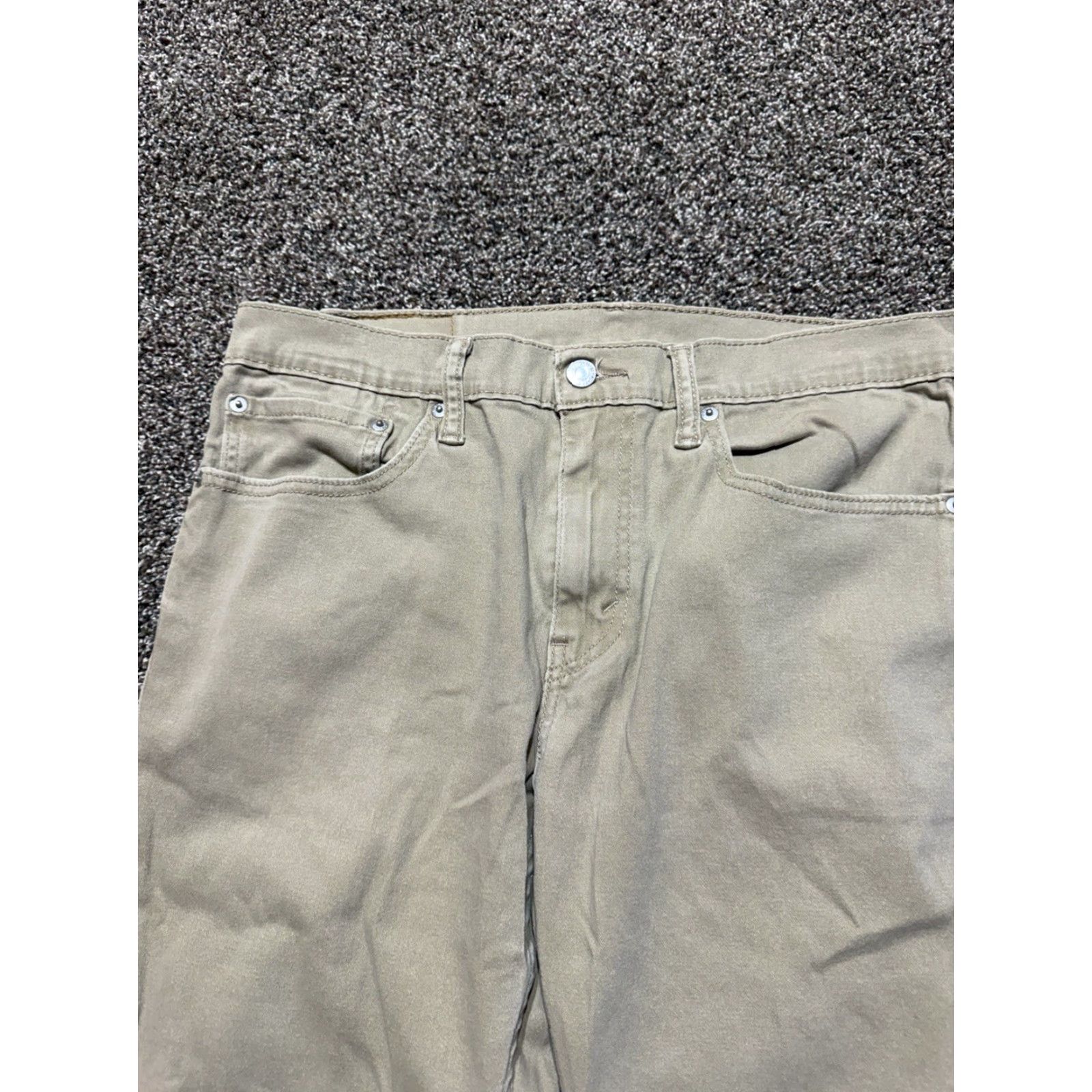 Levi's Levi’s 511 Slim Straight Pants Mens Khakis Casual Tan Beige 34X32 34 34 Waist Inseam Cotton Logo Regular Straight Jeans-Trousers 500 Series Mens Size US 34 / EU 50 - 2 Thumbnail