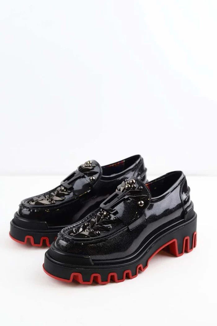 Christian Louboutin o1s1wg110625 Loafers in Black Size US 10 / EU 43 - 3 Thumbnail