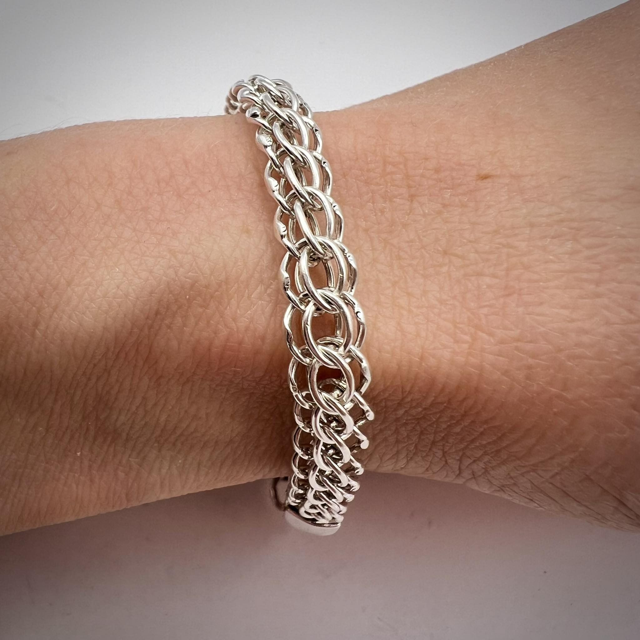 Fine Vintage Sterling Silver 925 Chain Bracelet 10 gr