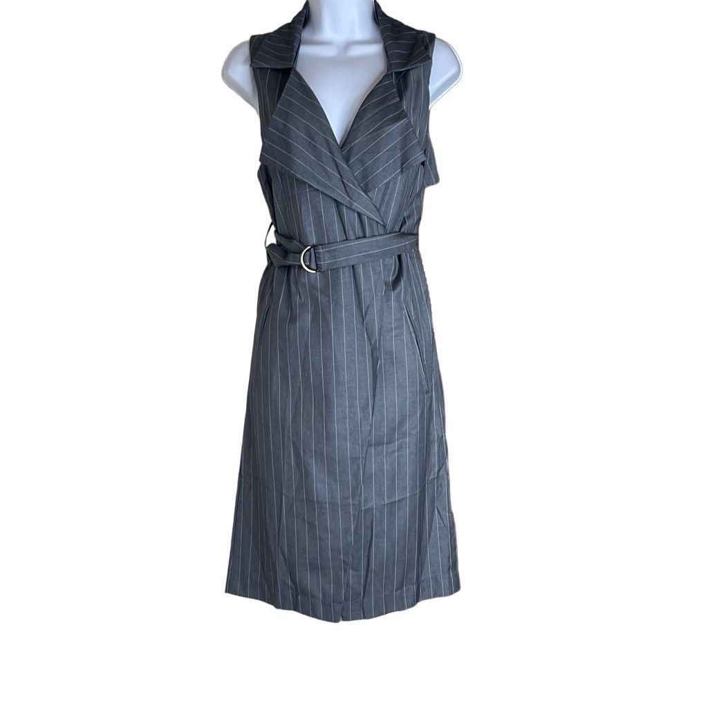 Other Mustard Seed Womens Size Small Sleeveless Midi Dress Gray Wh Size S / US 4 / IT 40 - 1 Thumbnail