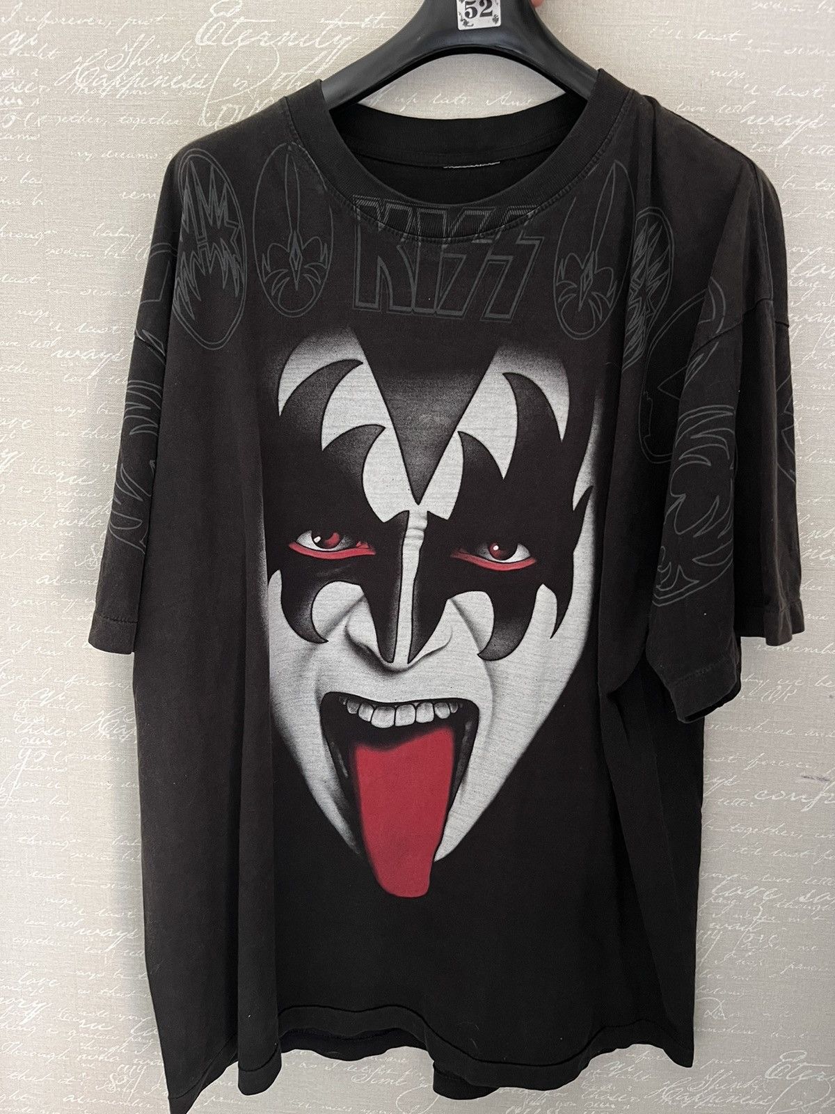 KISS × Vintage Opium y2k oversized 90s single stitch tshirt Size US XXL / EU 58 / 5 - 1 Thumbnail