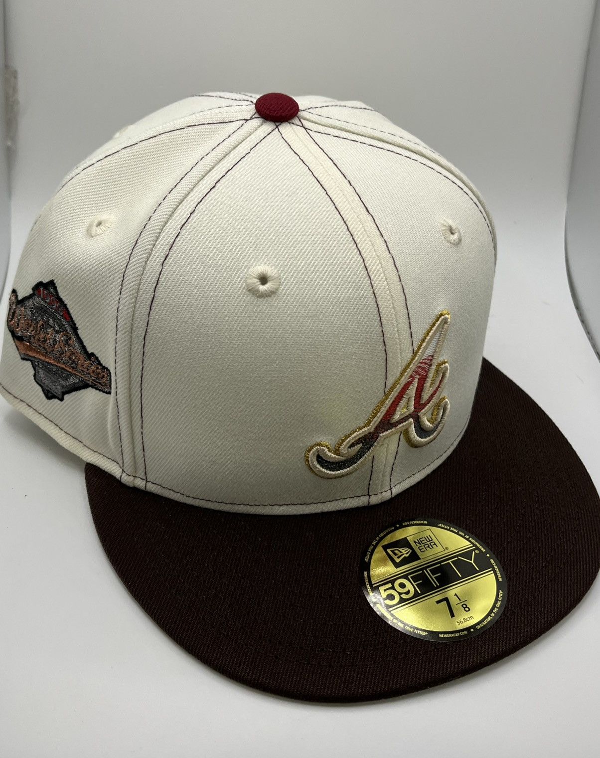 Hat Club 7 1/8 Pvtchwork TVB Atlanta Braves Annabelle Exclusive Size ONE SIZE - 1 Thumbnail