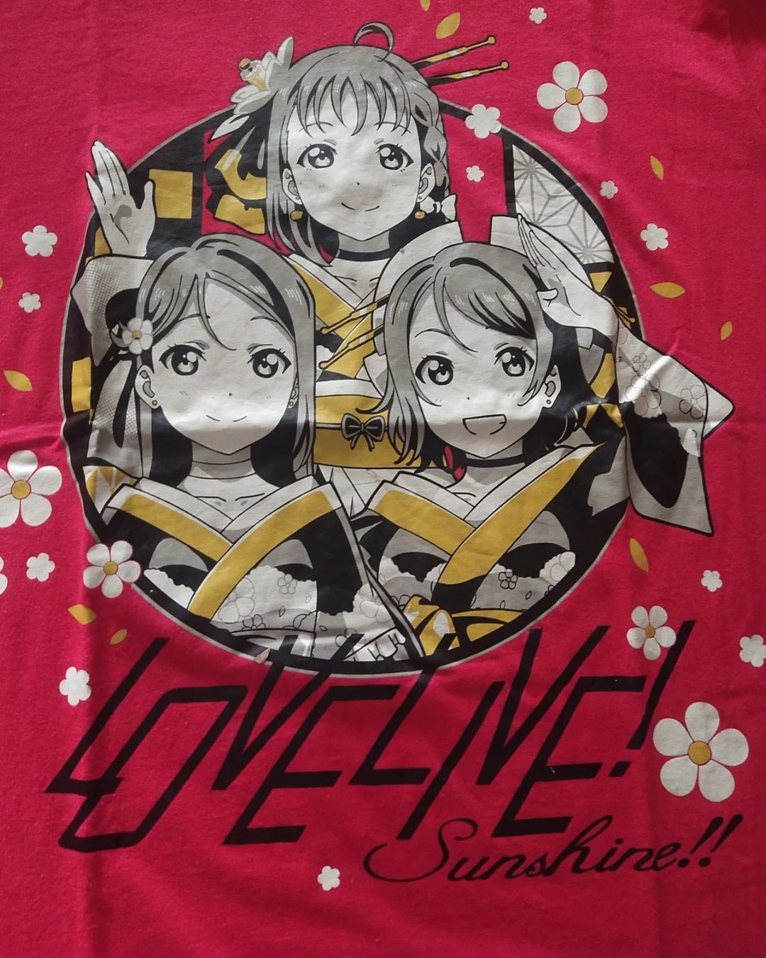 Anime × Japanese Brand Love Live Sunshine! Red Trio Art Anime Idol Tees Banpresto Size US L / EU 52-54 / 3 - 2 Thumbnail