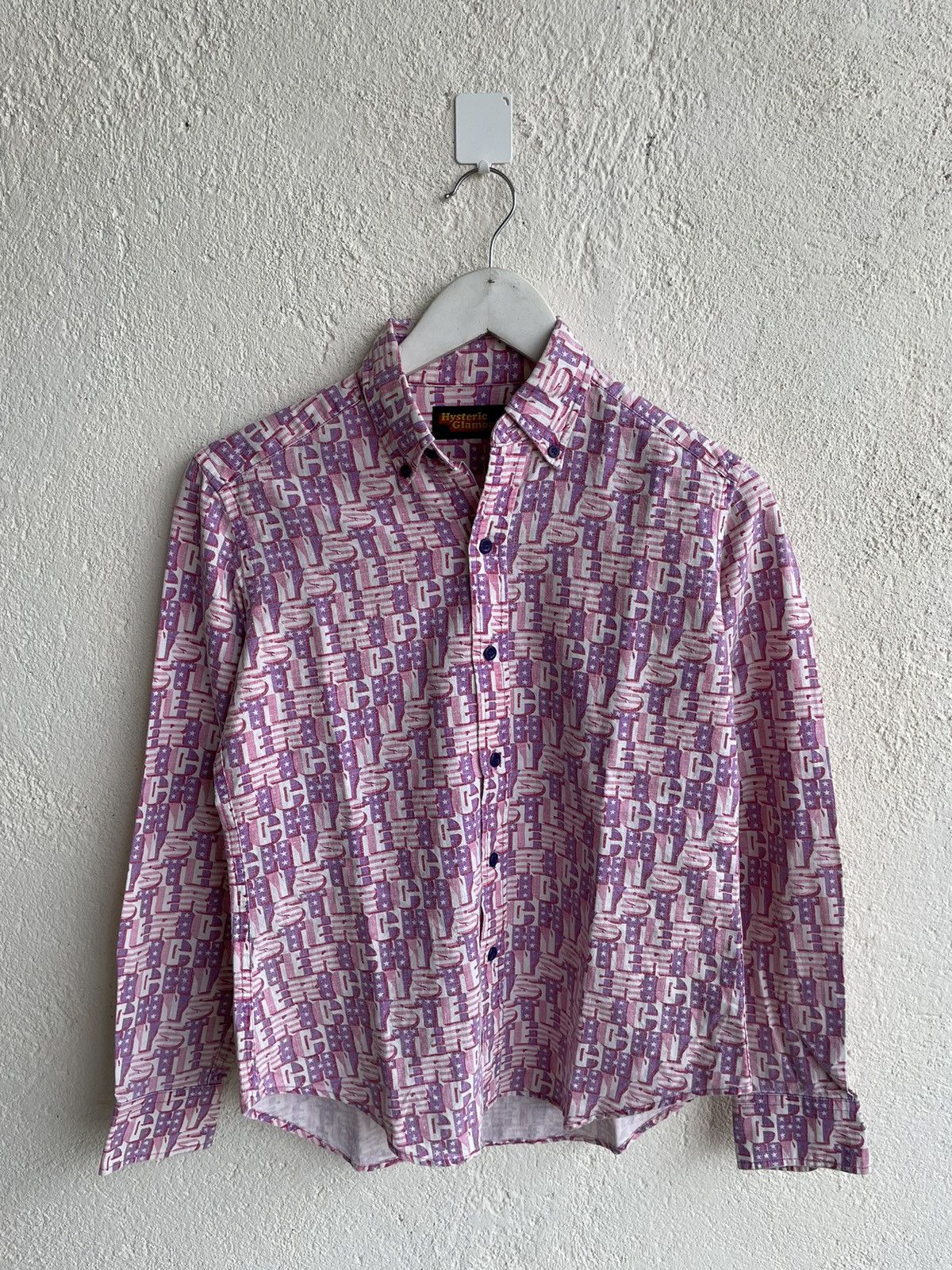 2000s Hysteric glamour japan Monogram shirt y2k style