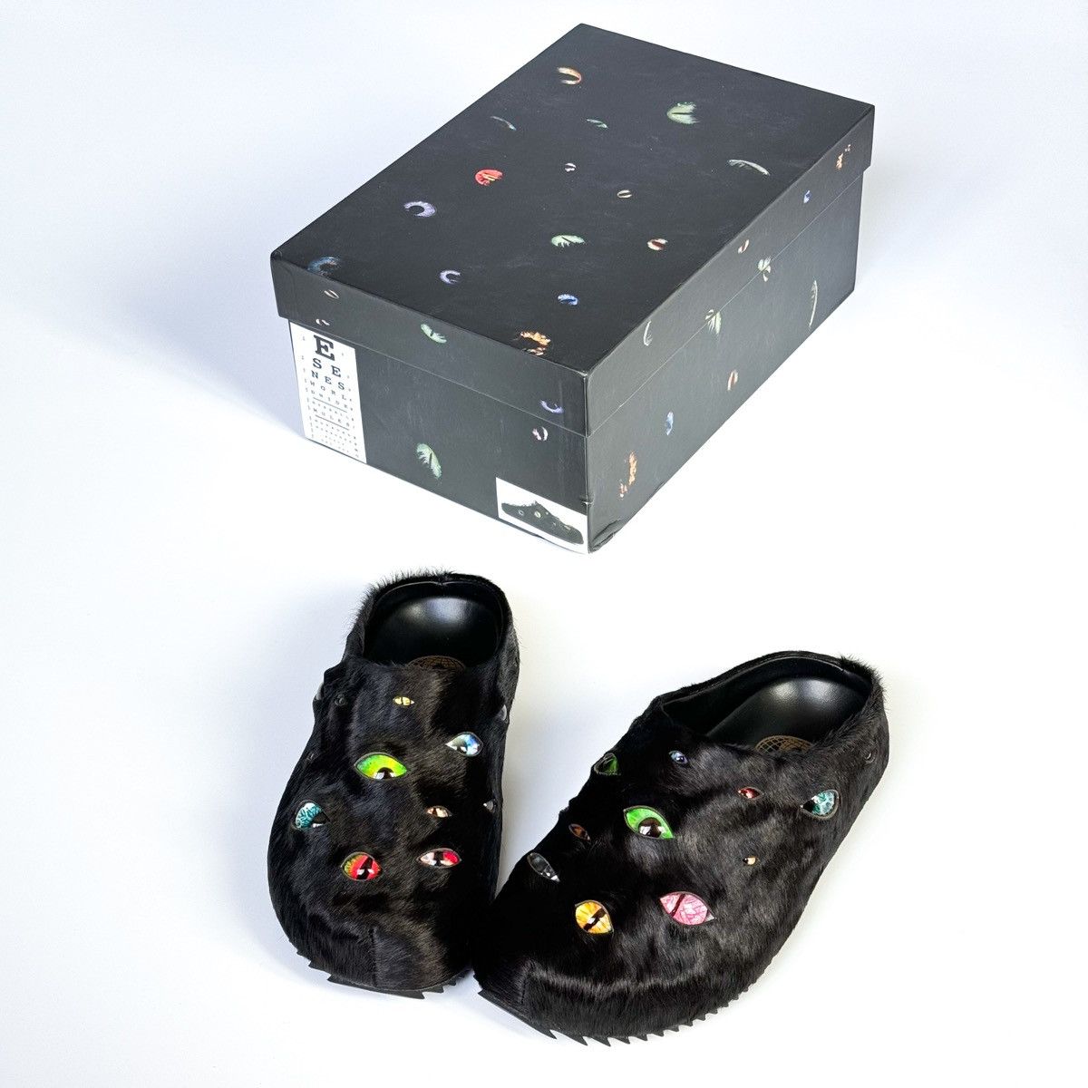 ESENES WORLDWIDE Eyeball Mules Black Size US 5 / EU 37 - 6 Thumbnail