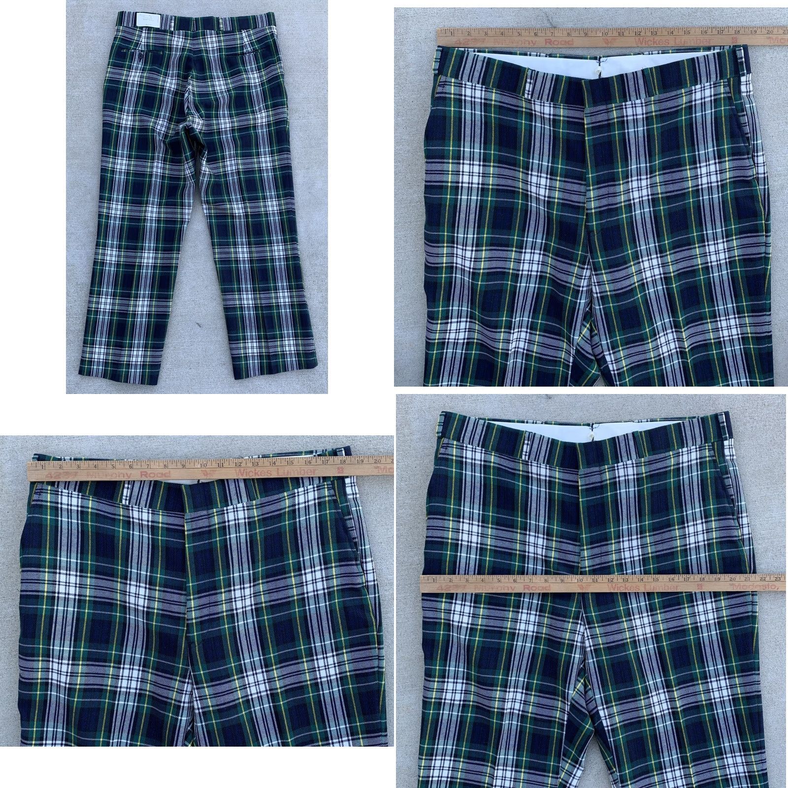 Vintage vintage plaid pants polyester worsted wool size 38 made in USA RN 31299 Size US 37 - 11 Thumbnail