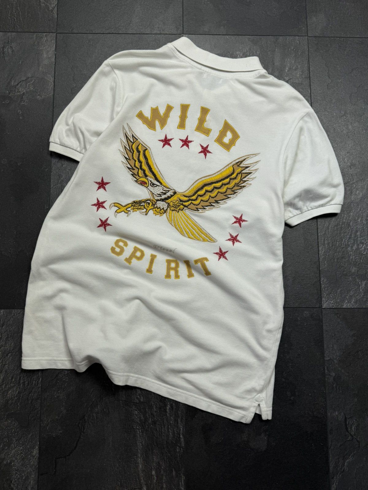 Diesel × Streetwear × Vintage Vintage big logo diesel polo wild spirit Size US XL / EU 56 / 4 - 9 Thumbnail