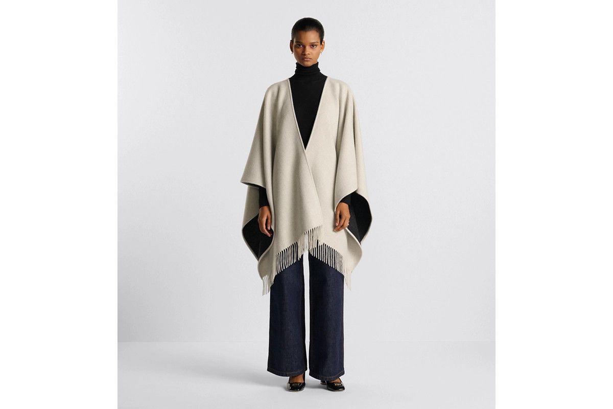 Dior o1bcso1str0226 Size:OS/Poncho in Grey/Black Size ONE SIZE - 3 Thumbnail